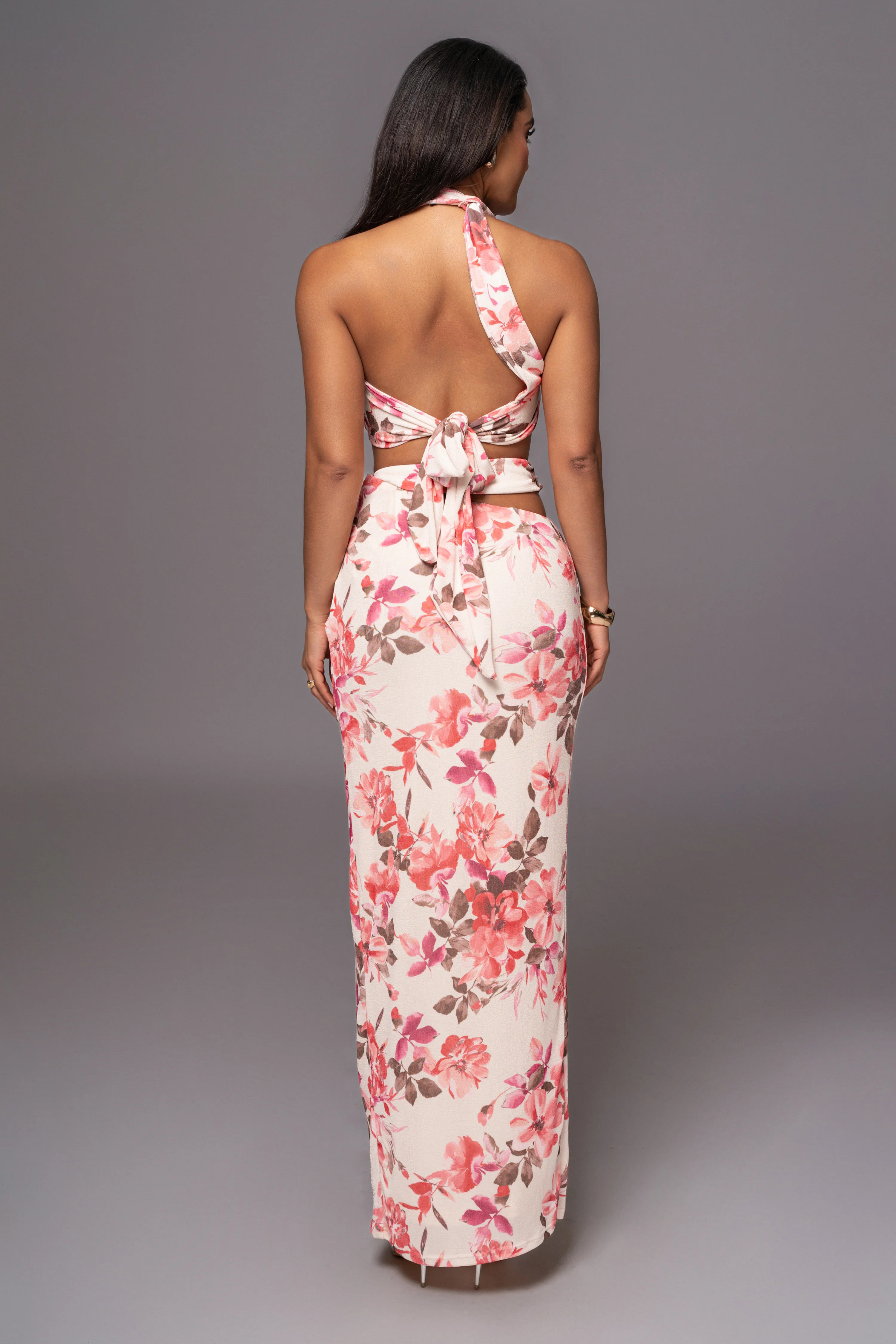 Ivory FLORAL NEW AGE TWO PIECE SKIRT SET - Image 19