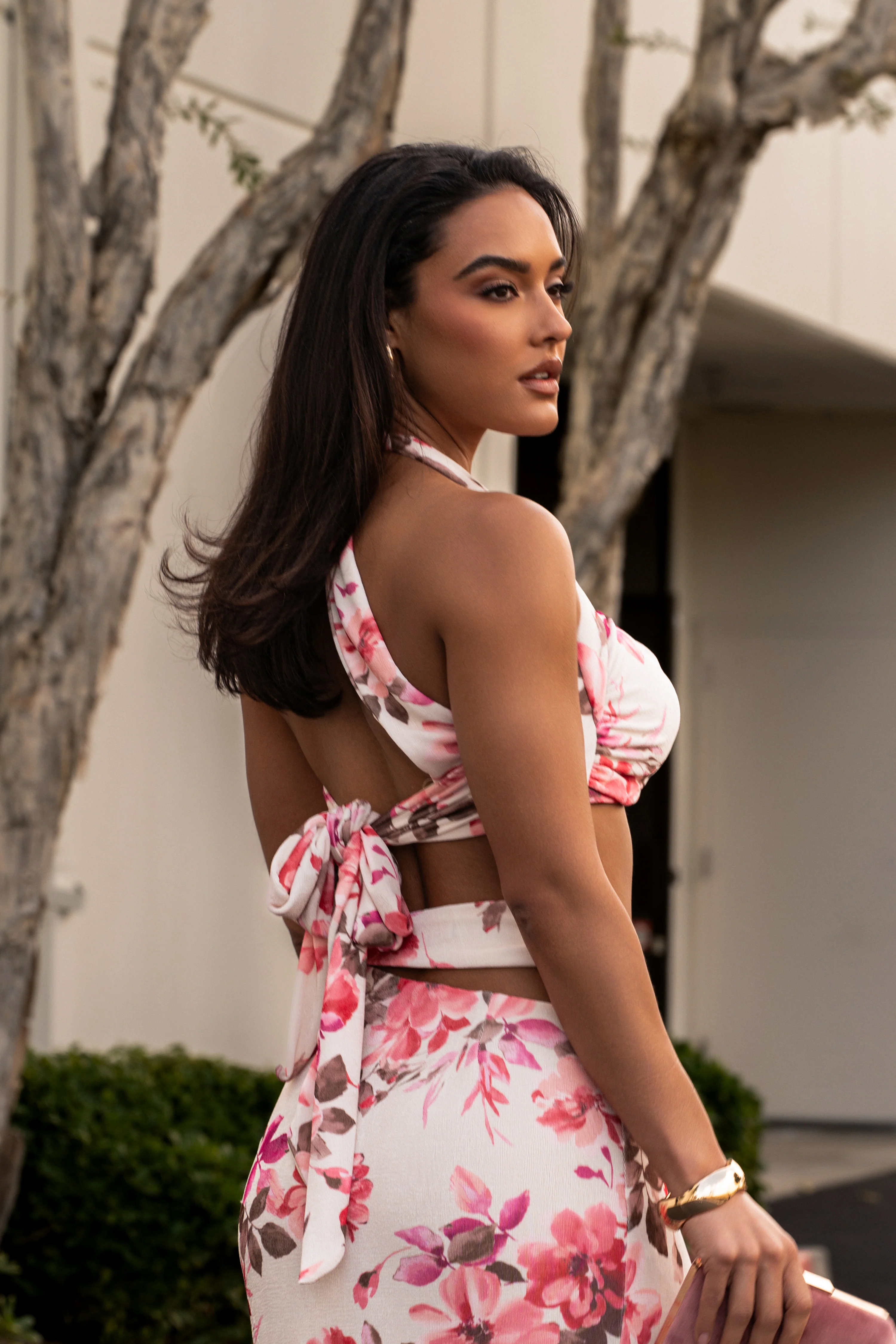 Ivory FLORAL NEW AGE TWO PIECE SKIRT SET - Image 21