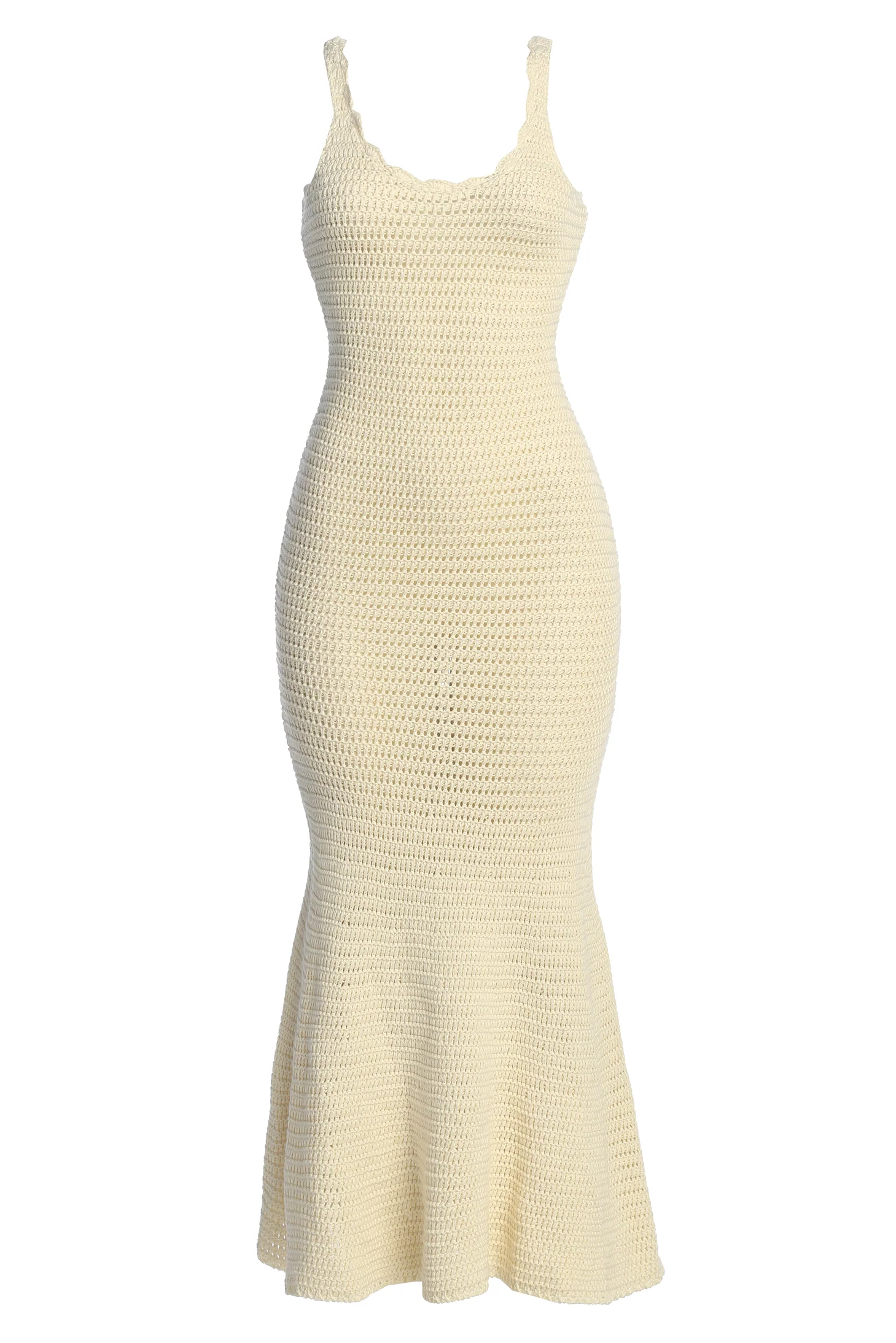 Ivory Halo Crochet Maxi Dress - Image 3