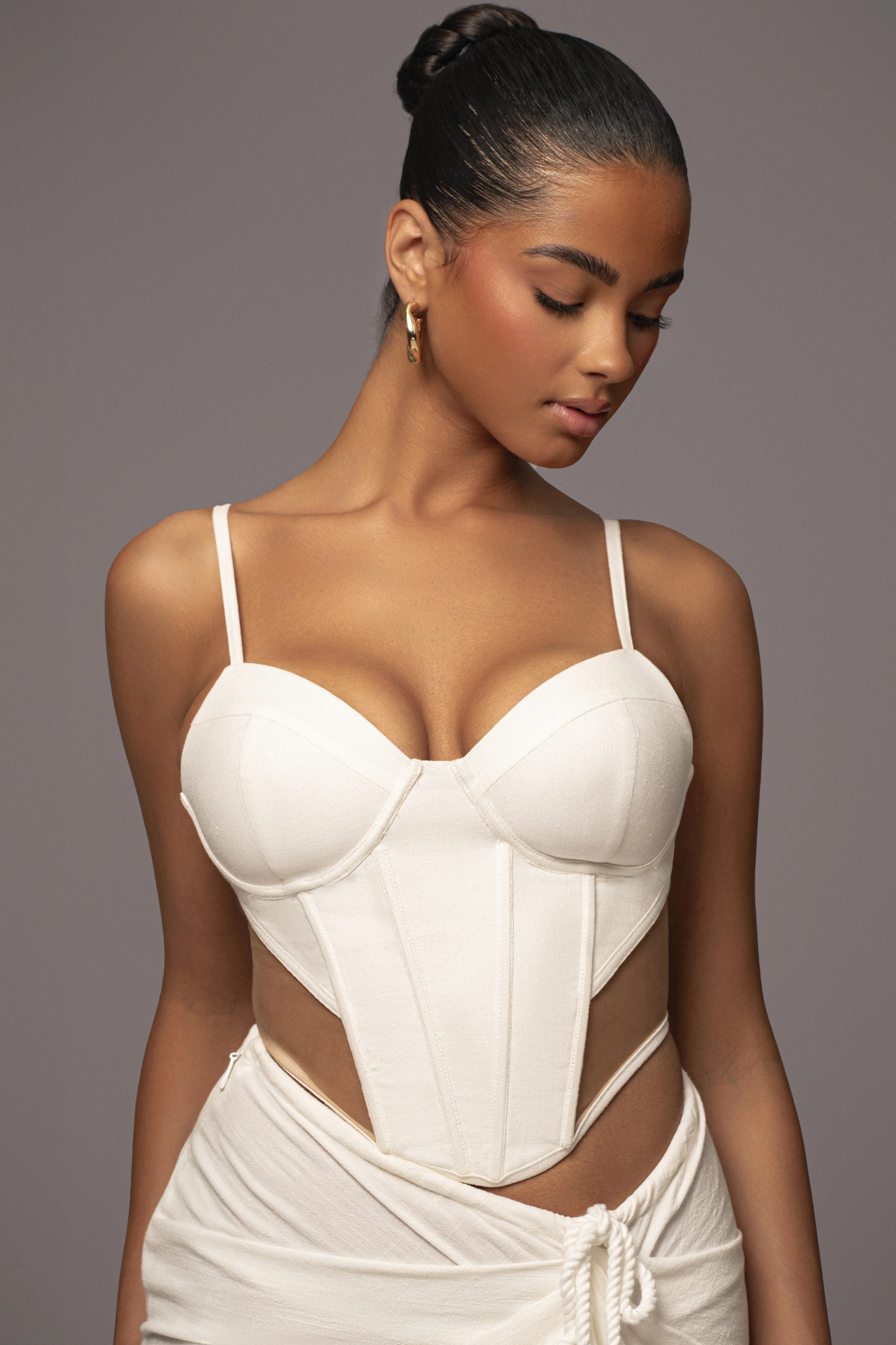 Ivory Horizon Linen Corset - Image 7
