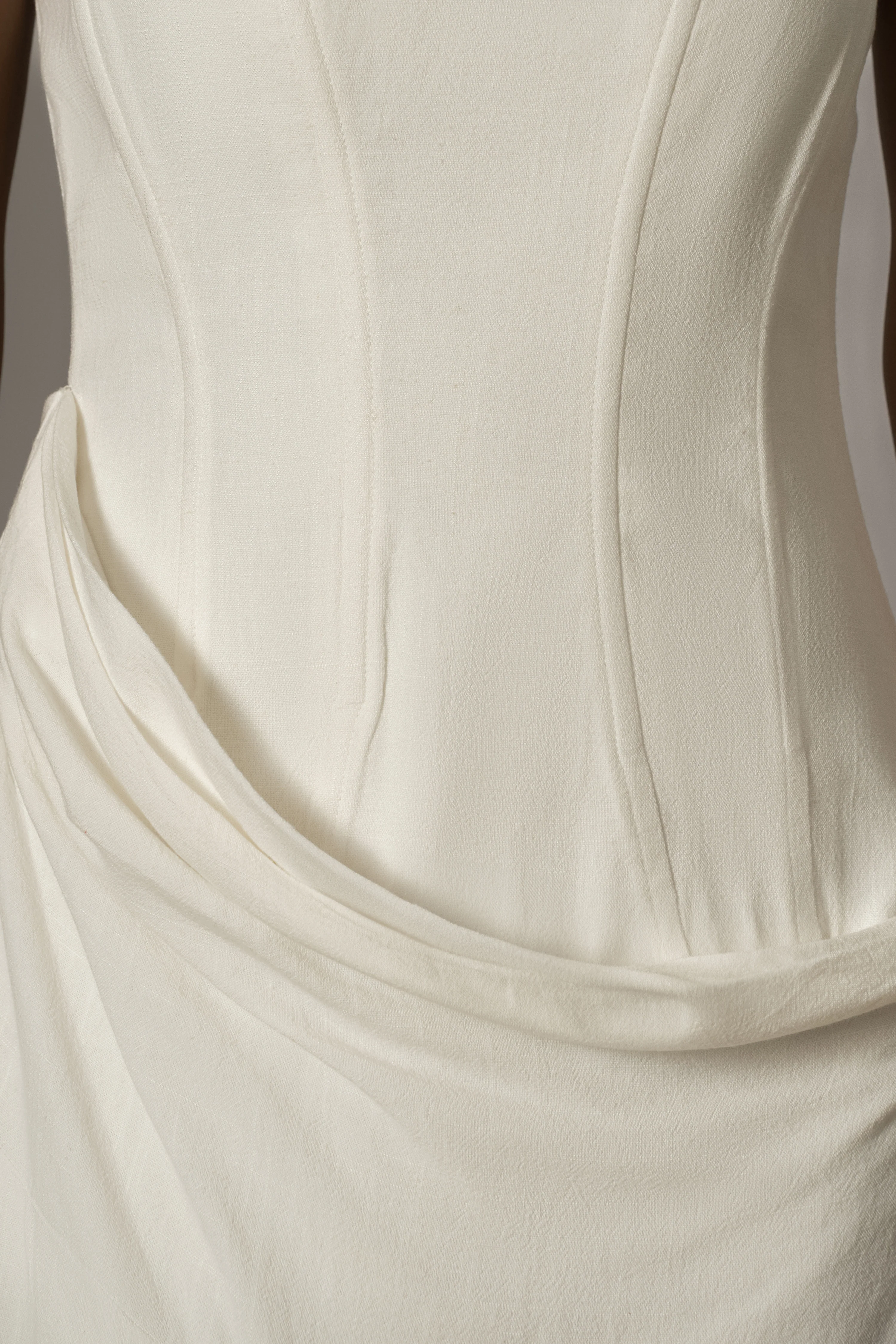 Ivory Journey Linen Maxi Dress - Image 5
