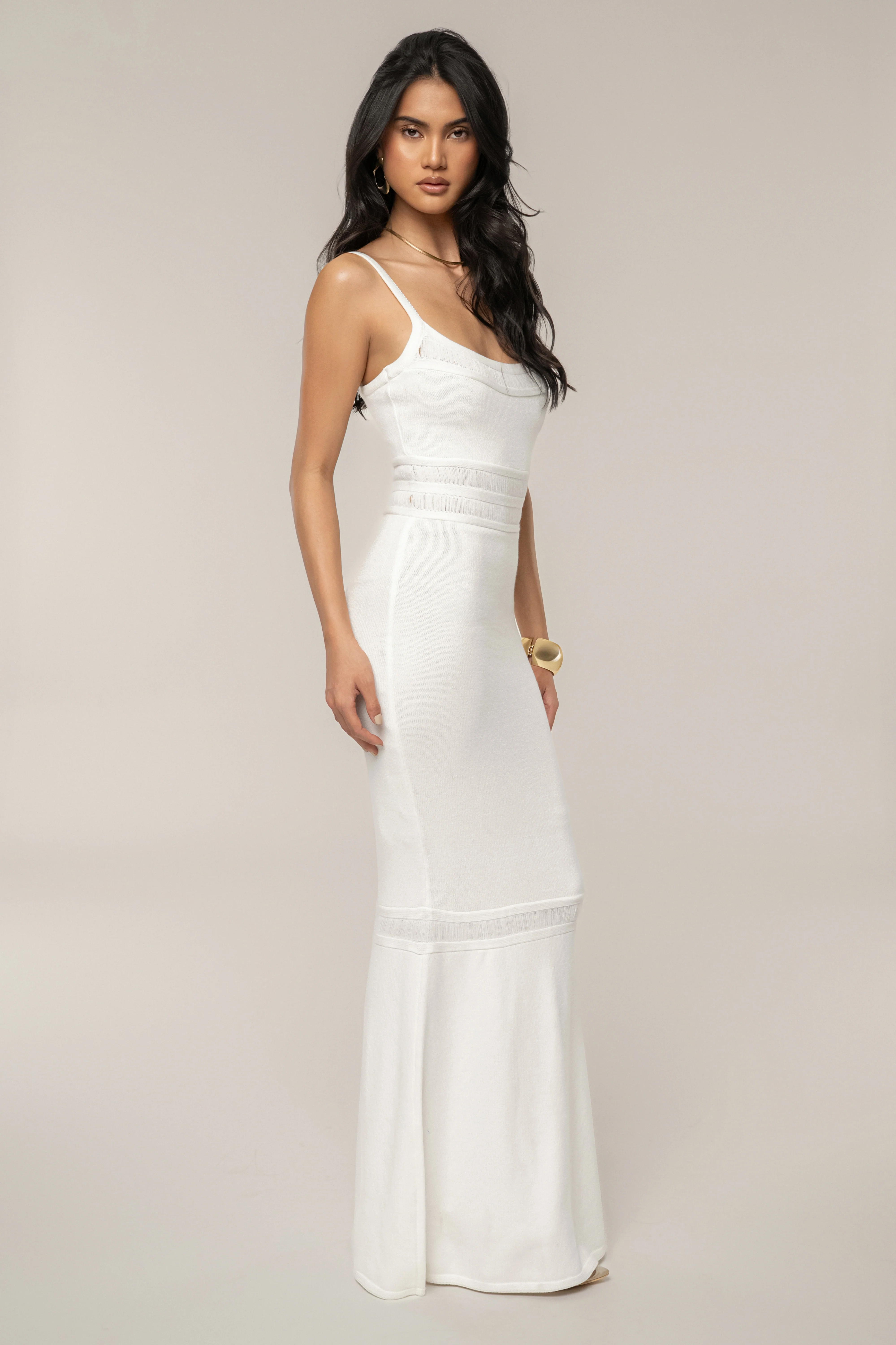Ivory Lumen Knit Maxi Dress - Image 11