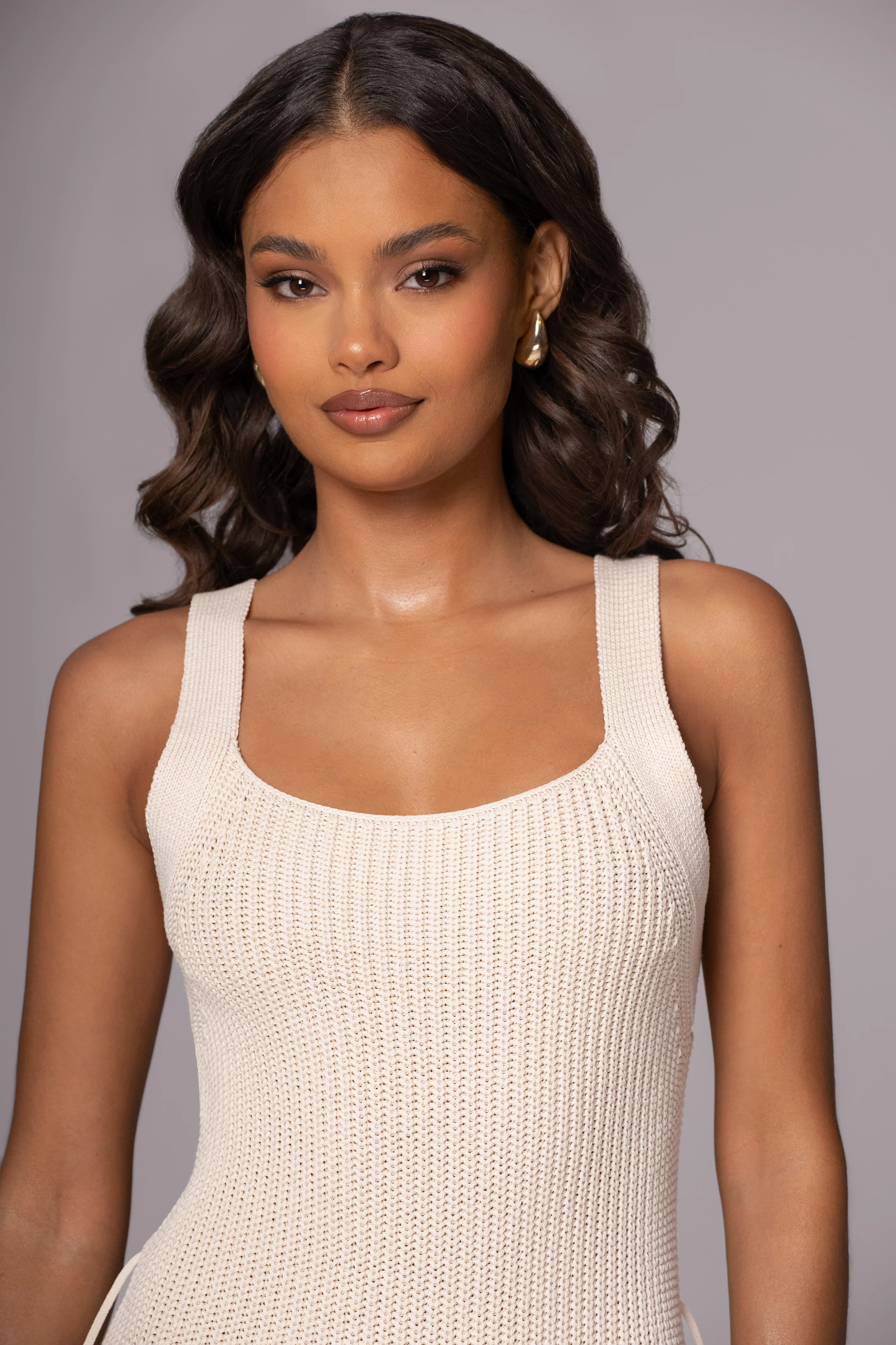 Ivory Moonrise Ribbed Maxi Dress - Image 12