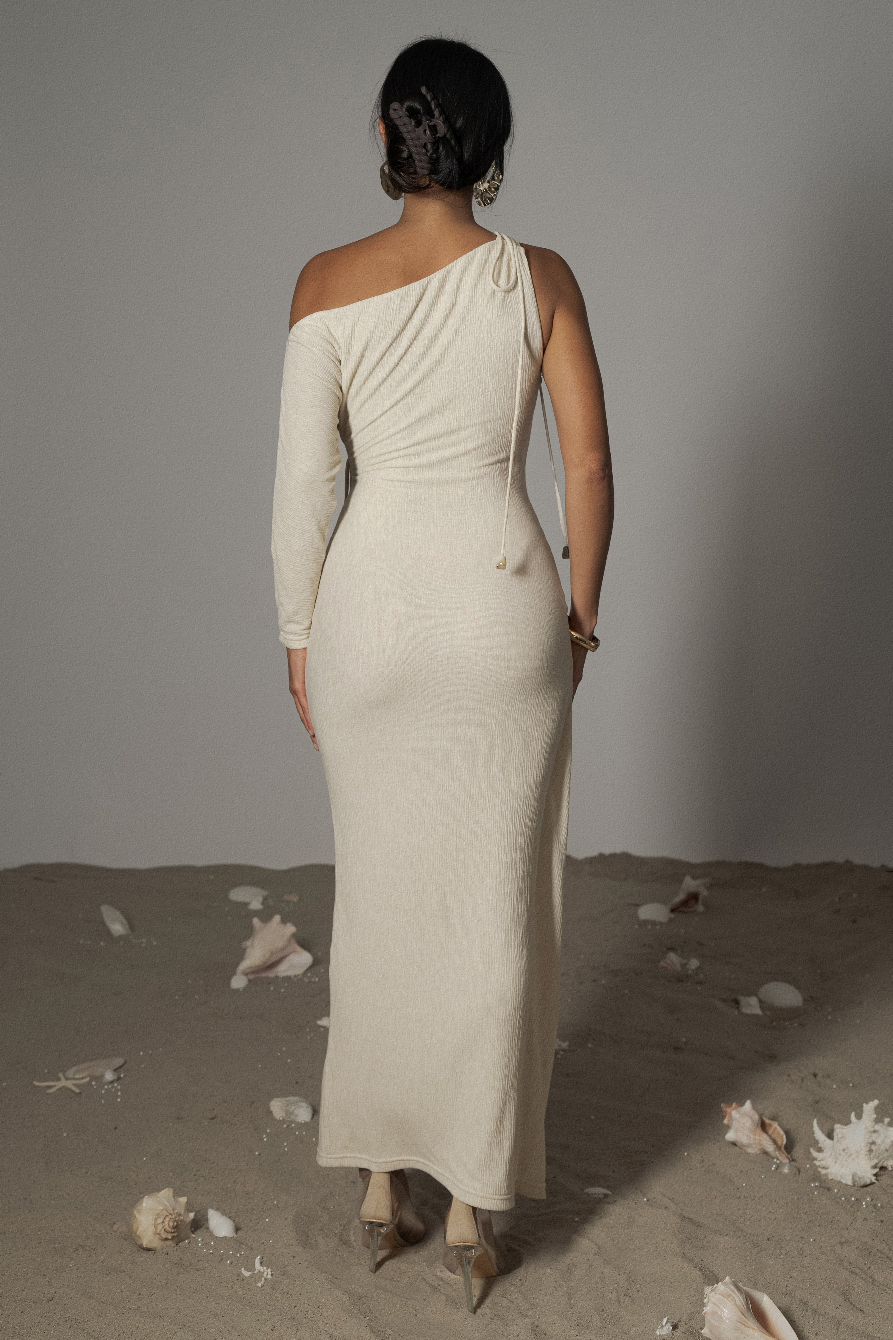 Ivory Odelia Crinkled Maxi Dress - Image 12
