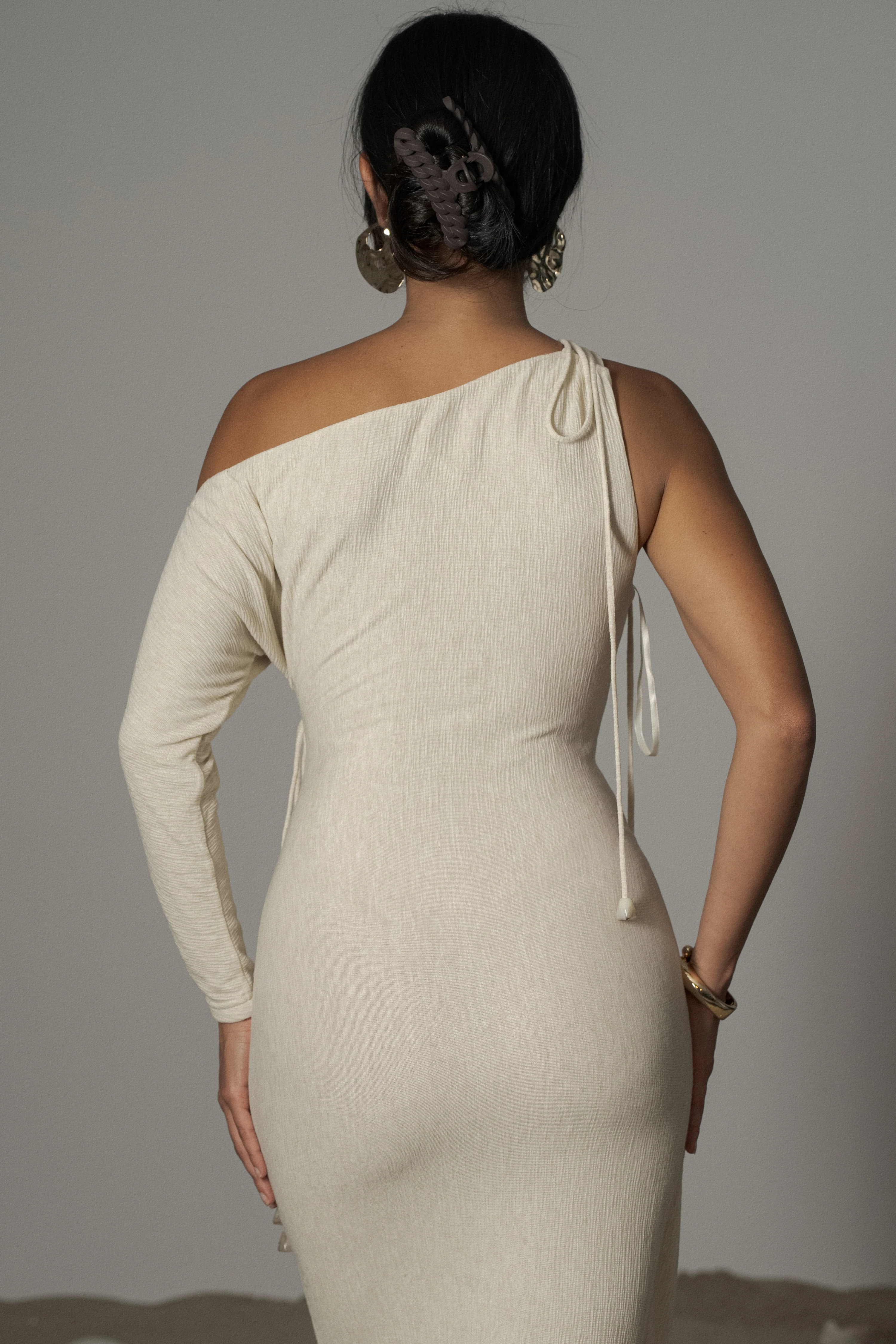 Ivory Odelia Crinkled Maxi Dress - Image 13