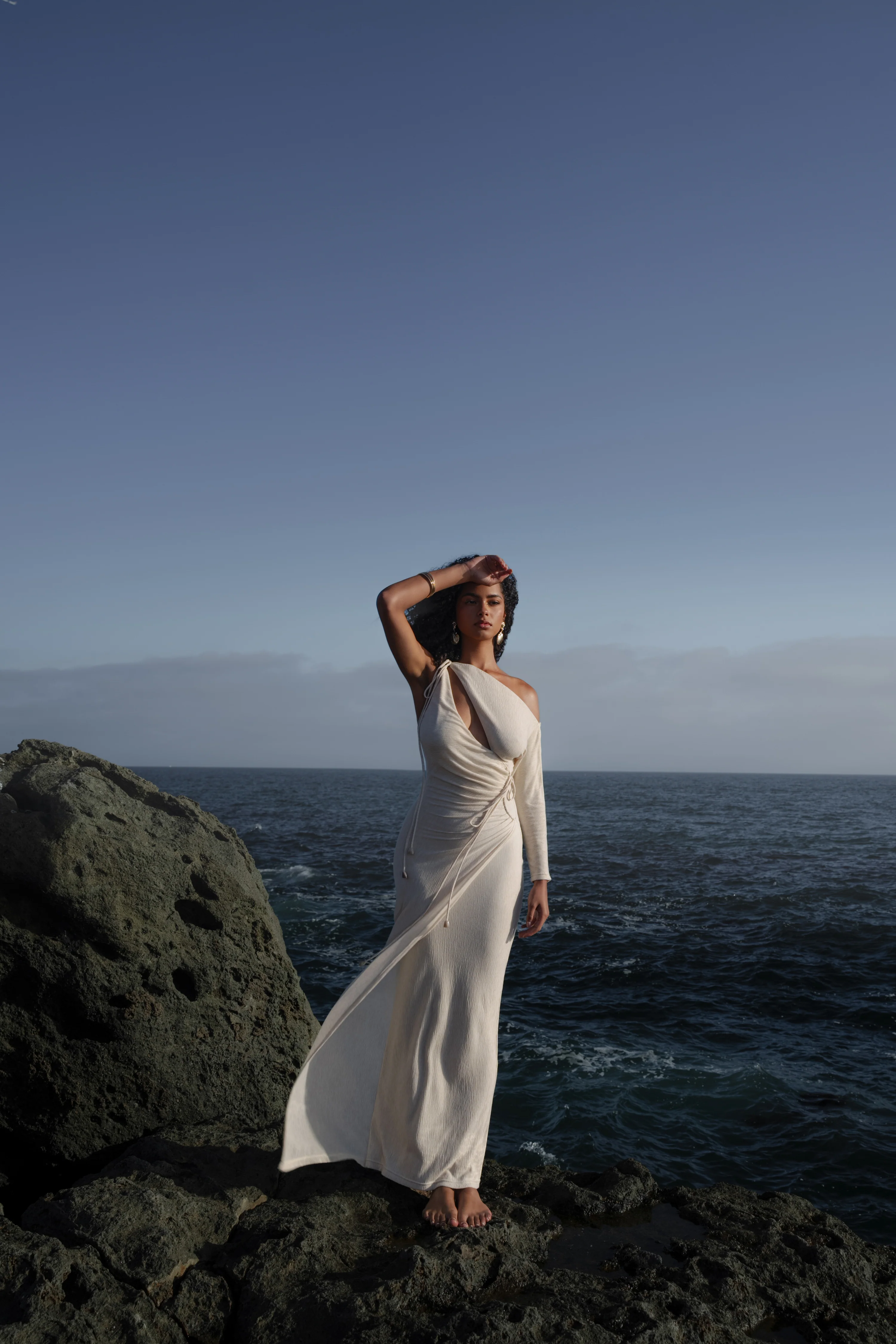 Ivory Odelia Crinkled Maxi Dress - Image 5