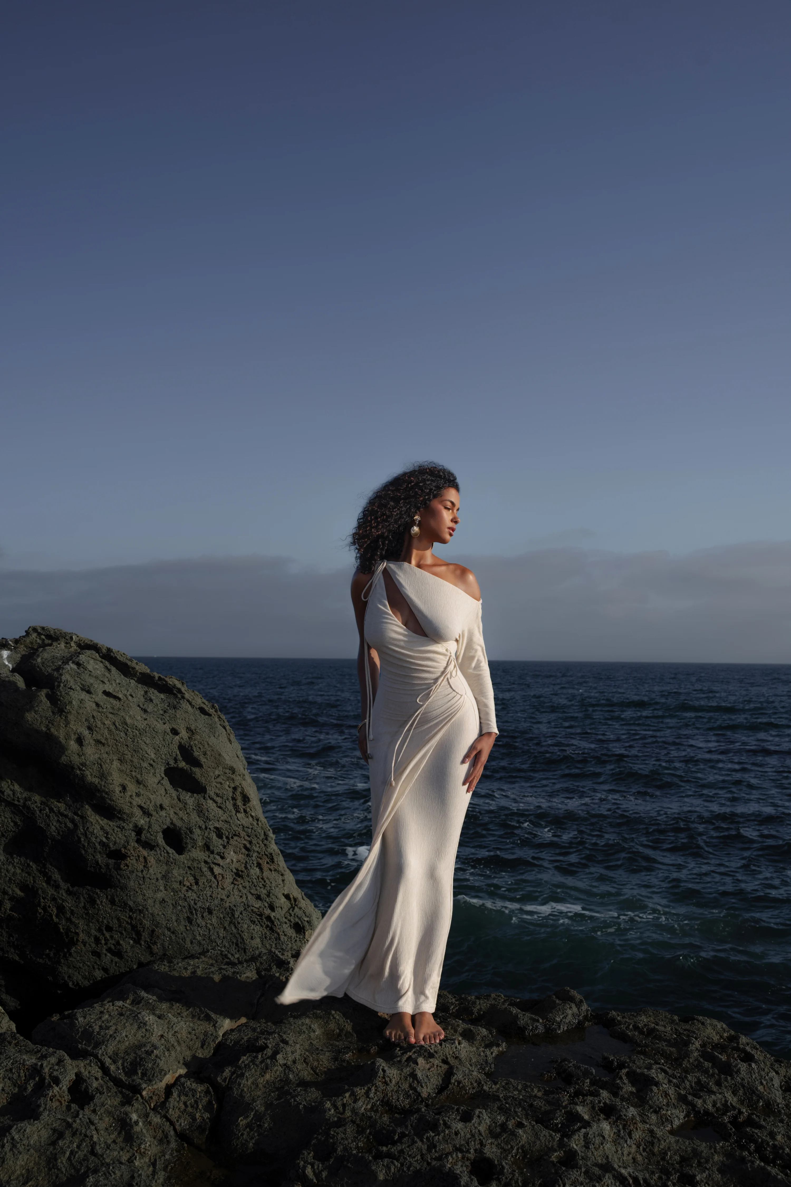 Ivory Odelia Crinkled Maxi Dress - Image 6