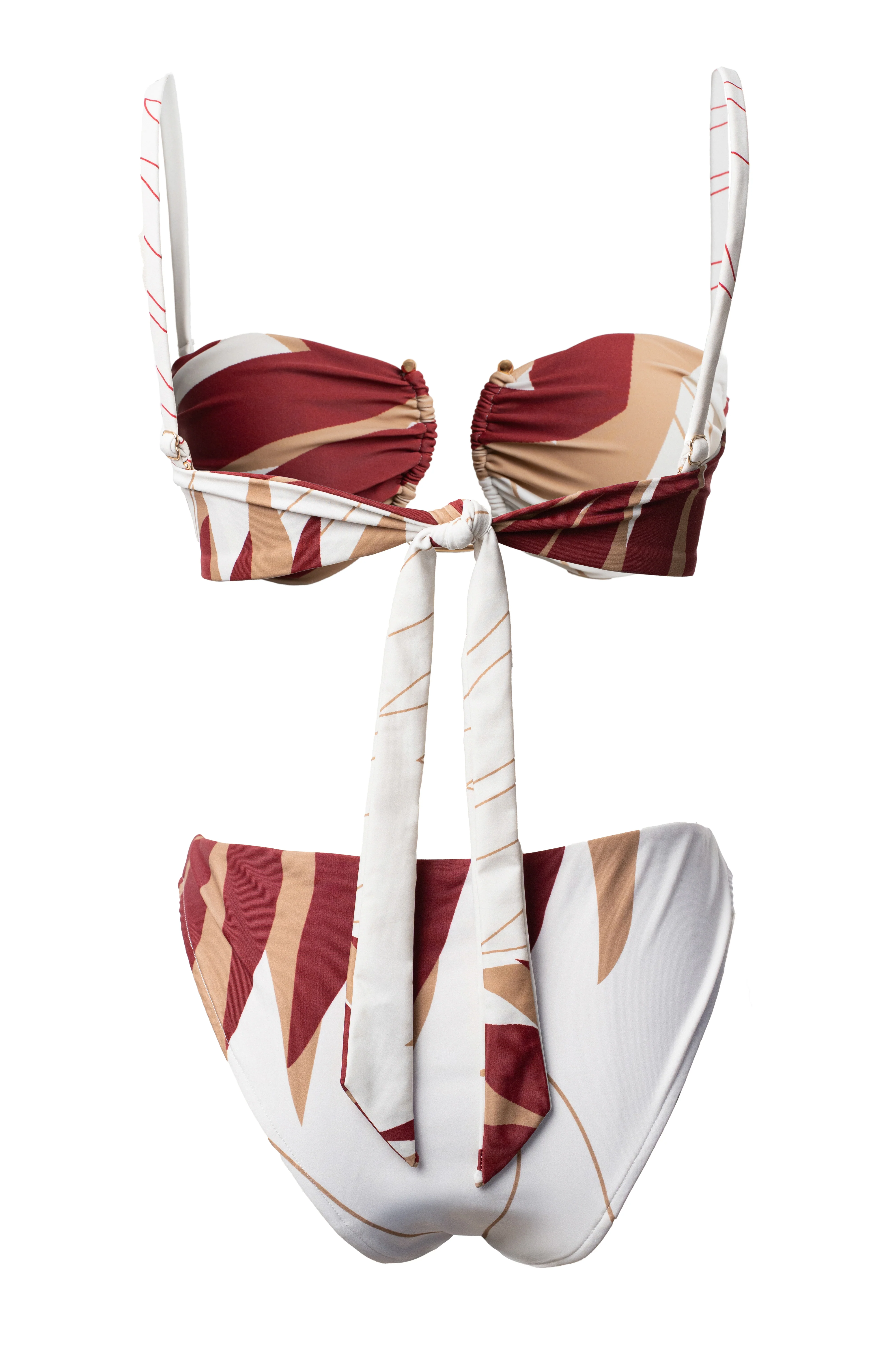 Ivory Palm Print Tropical Tide Bikini Set - Image 9
