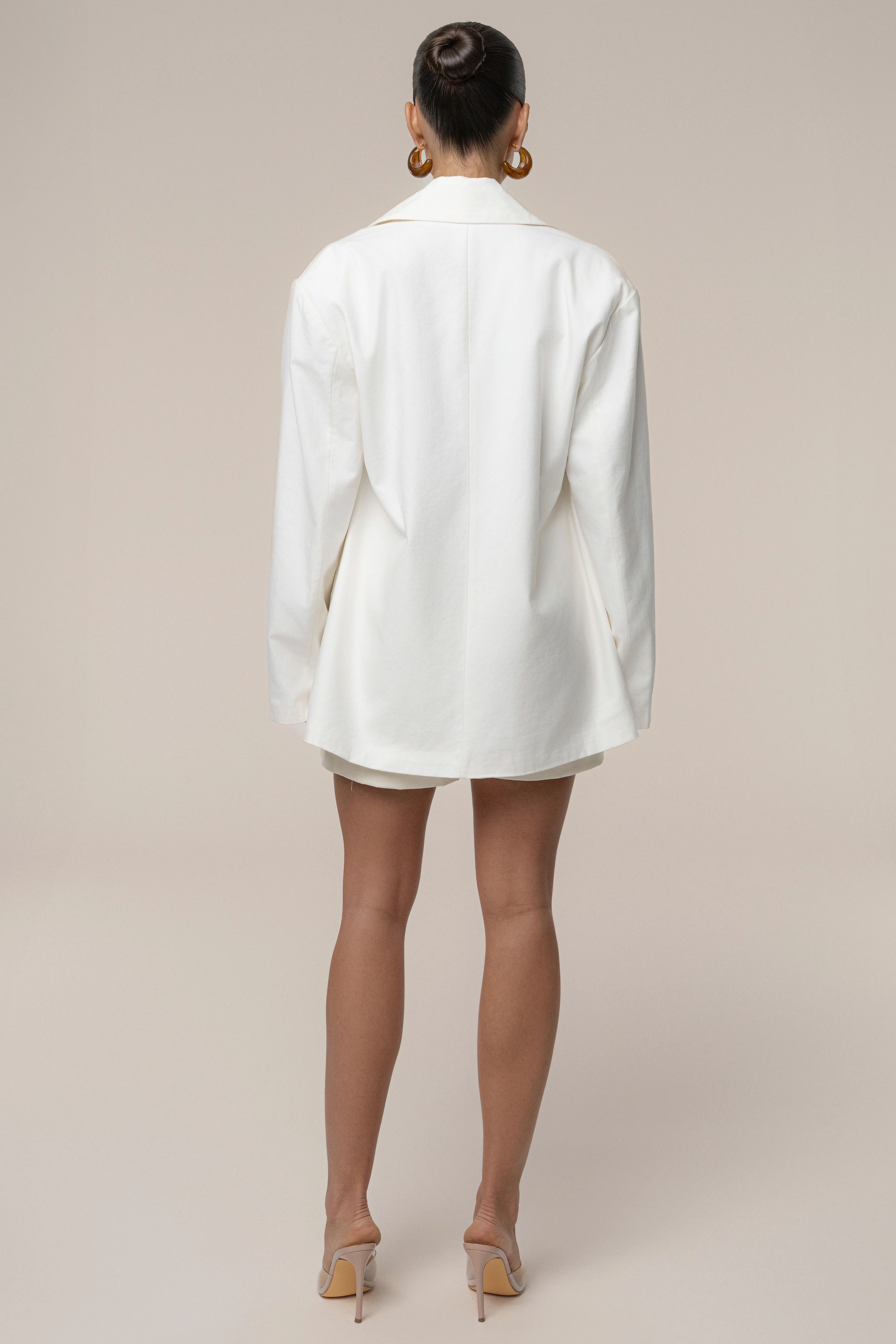Ivory Precision Woven Blazer - Image 11