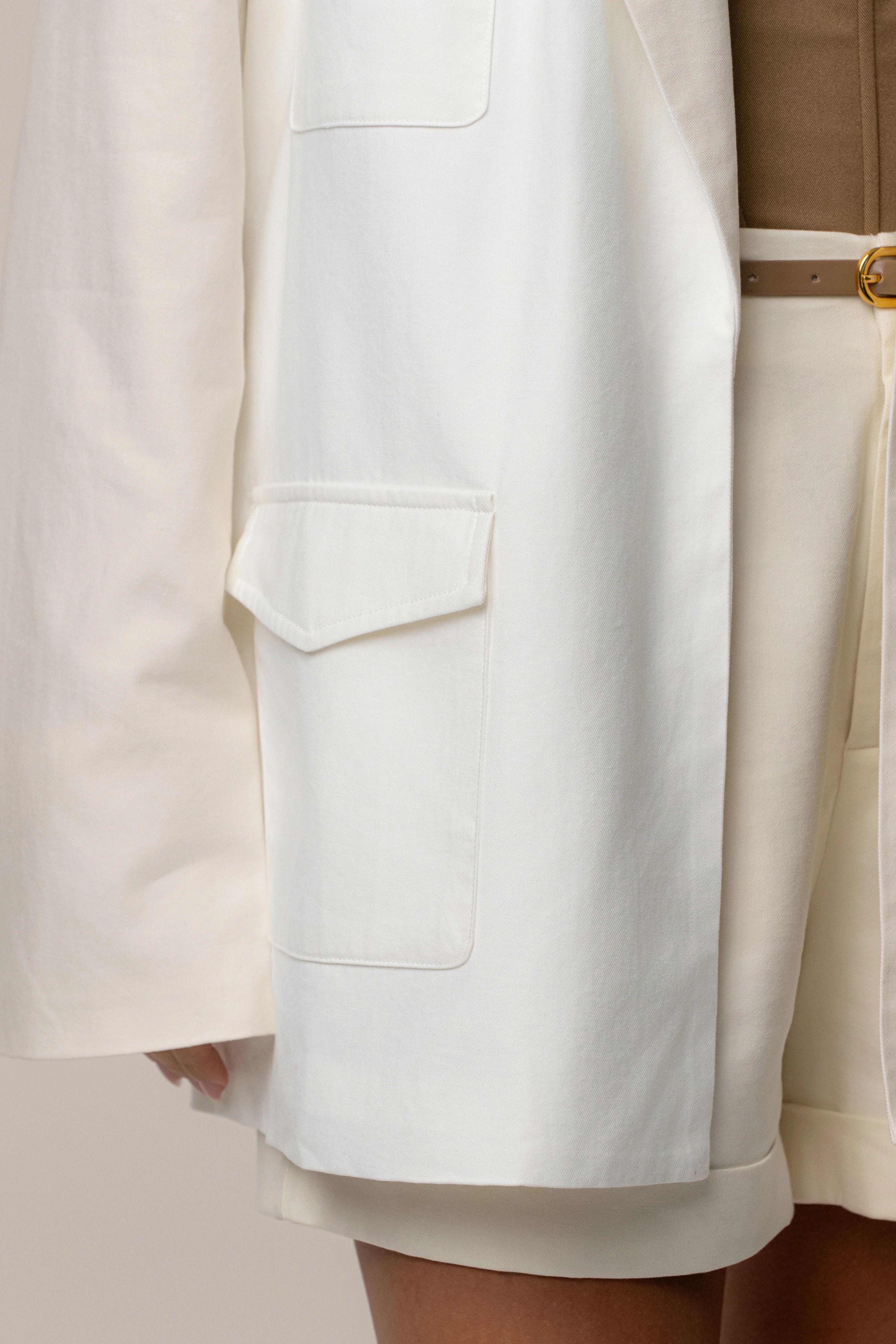 Ivory Precision Woven Blazer - Image 12
