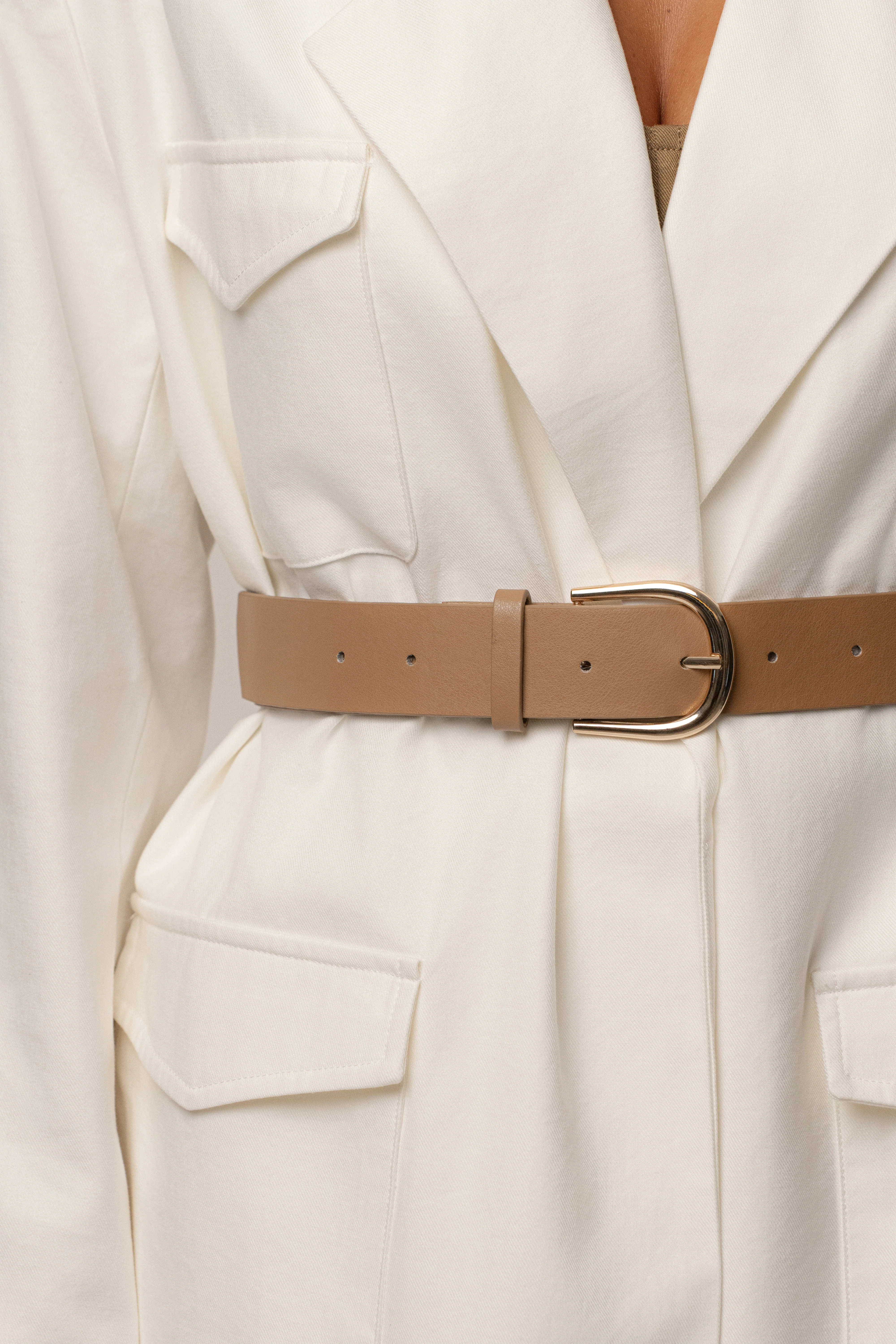 Ivory Precision Woven Blazer - Image 4