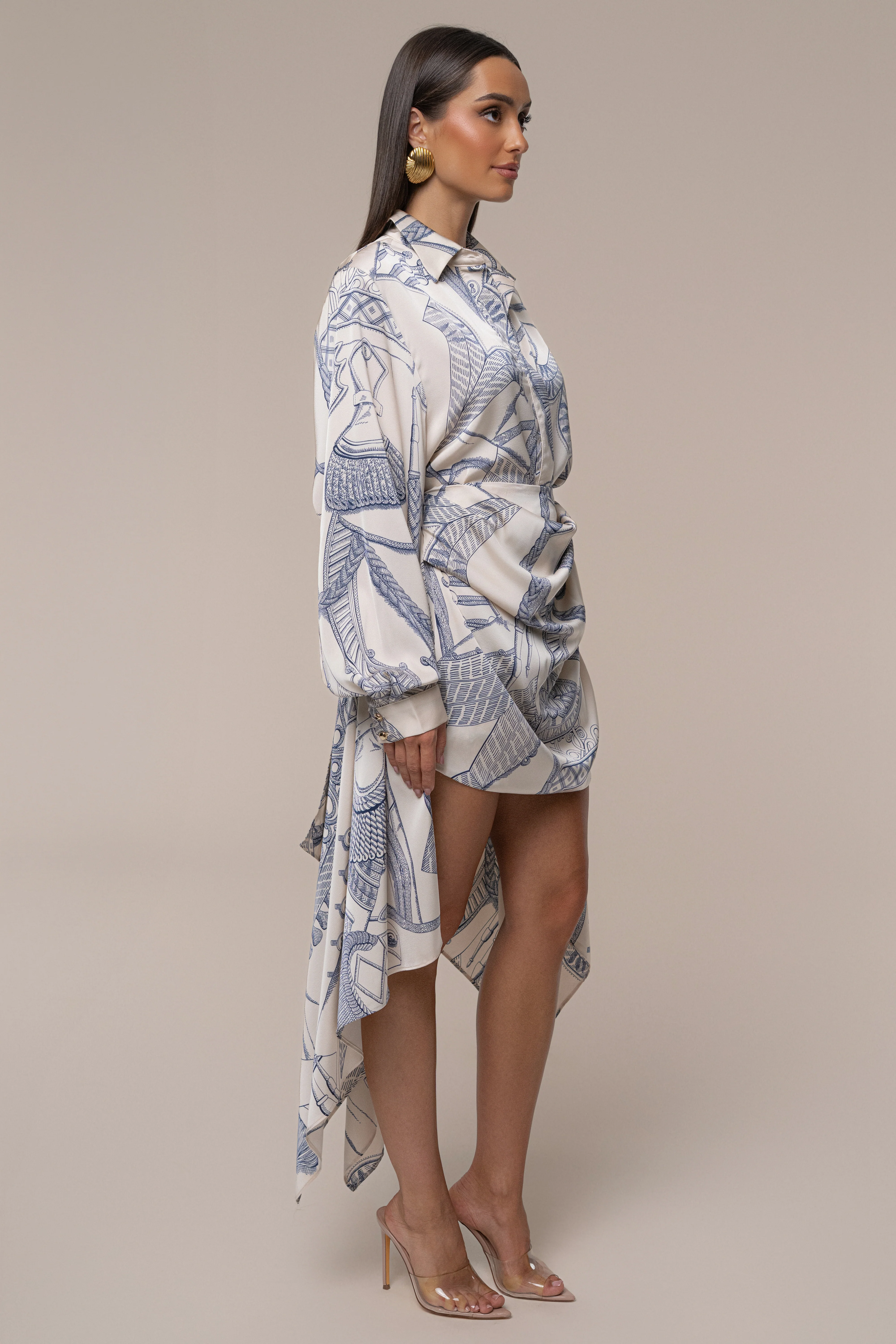 Ivory Print Ameena Print Skirt Set - Image 15
