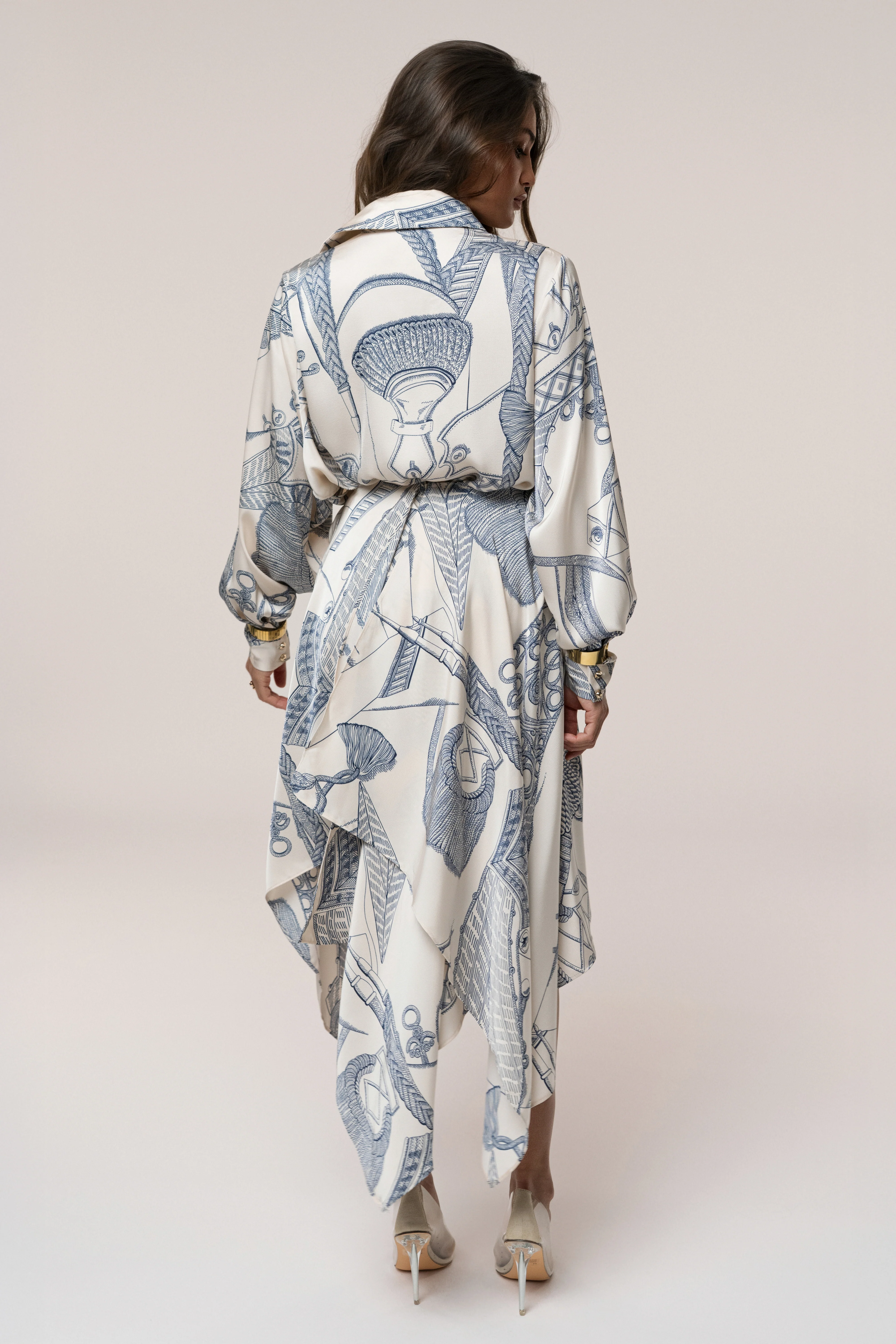 Ivory Print Ameena Print Skirt Set - Image 20