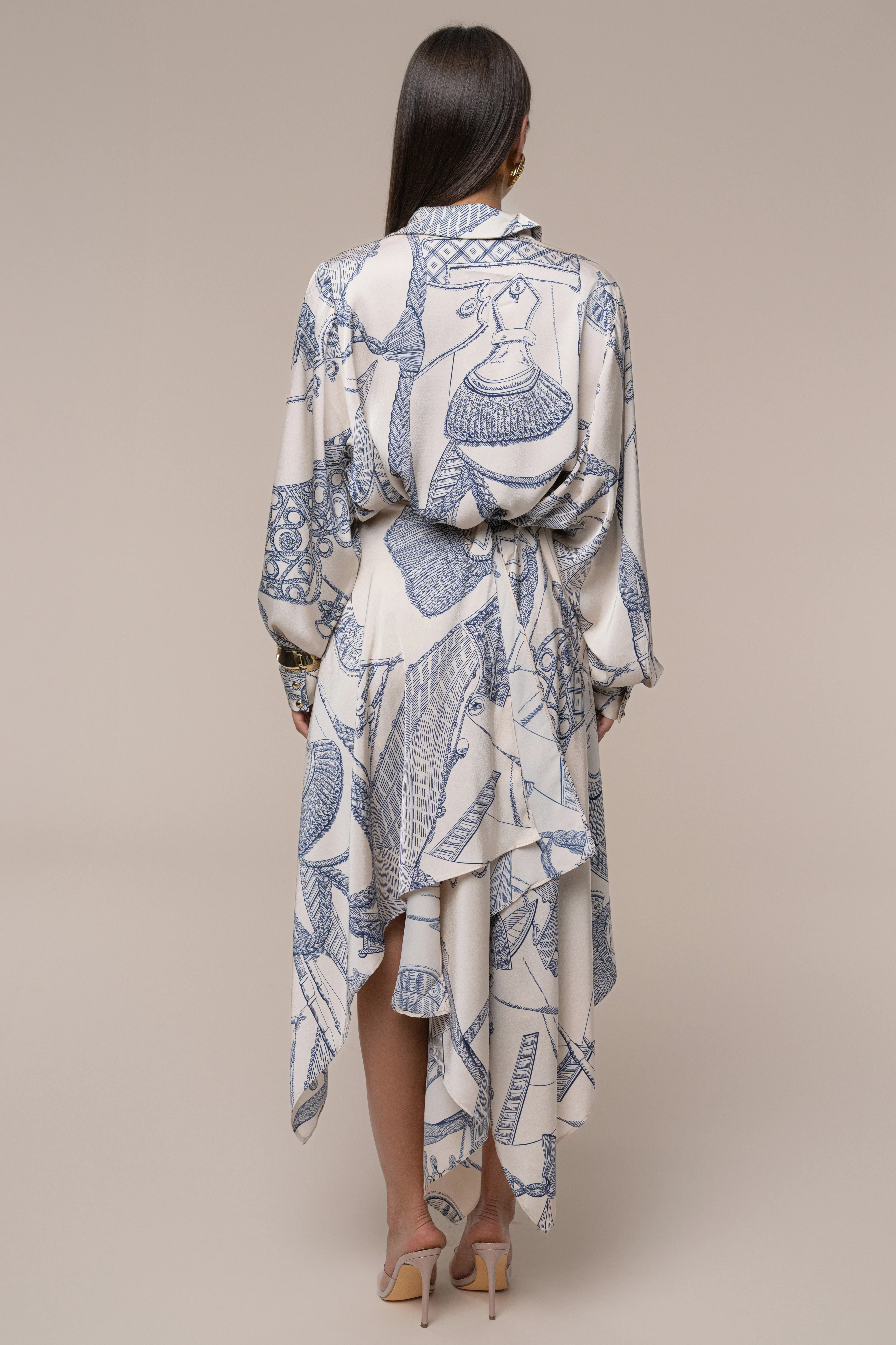 Ivory Print Ameena Print Skirt Set - Image 24