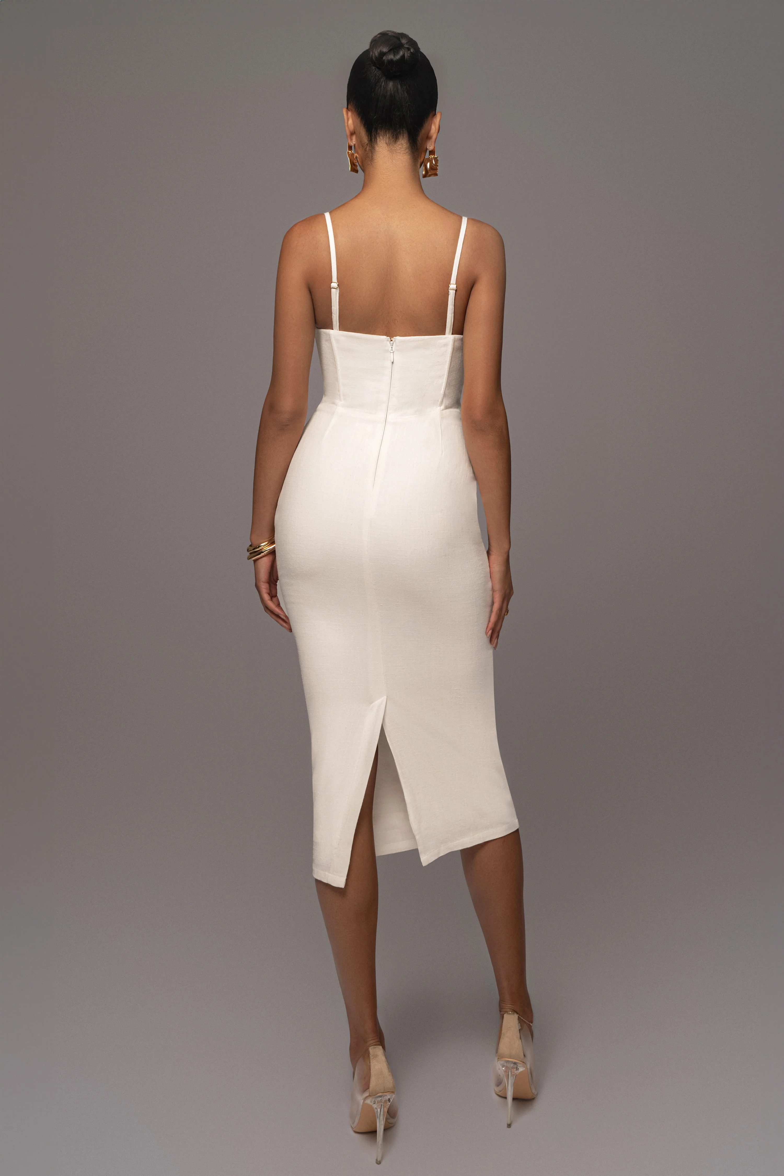 Ivory Private Retreat Linen Dress - Image 6