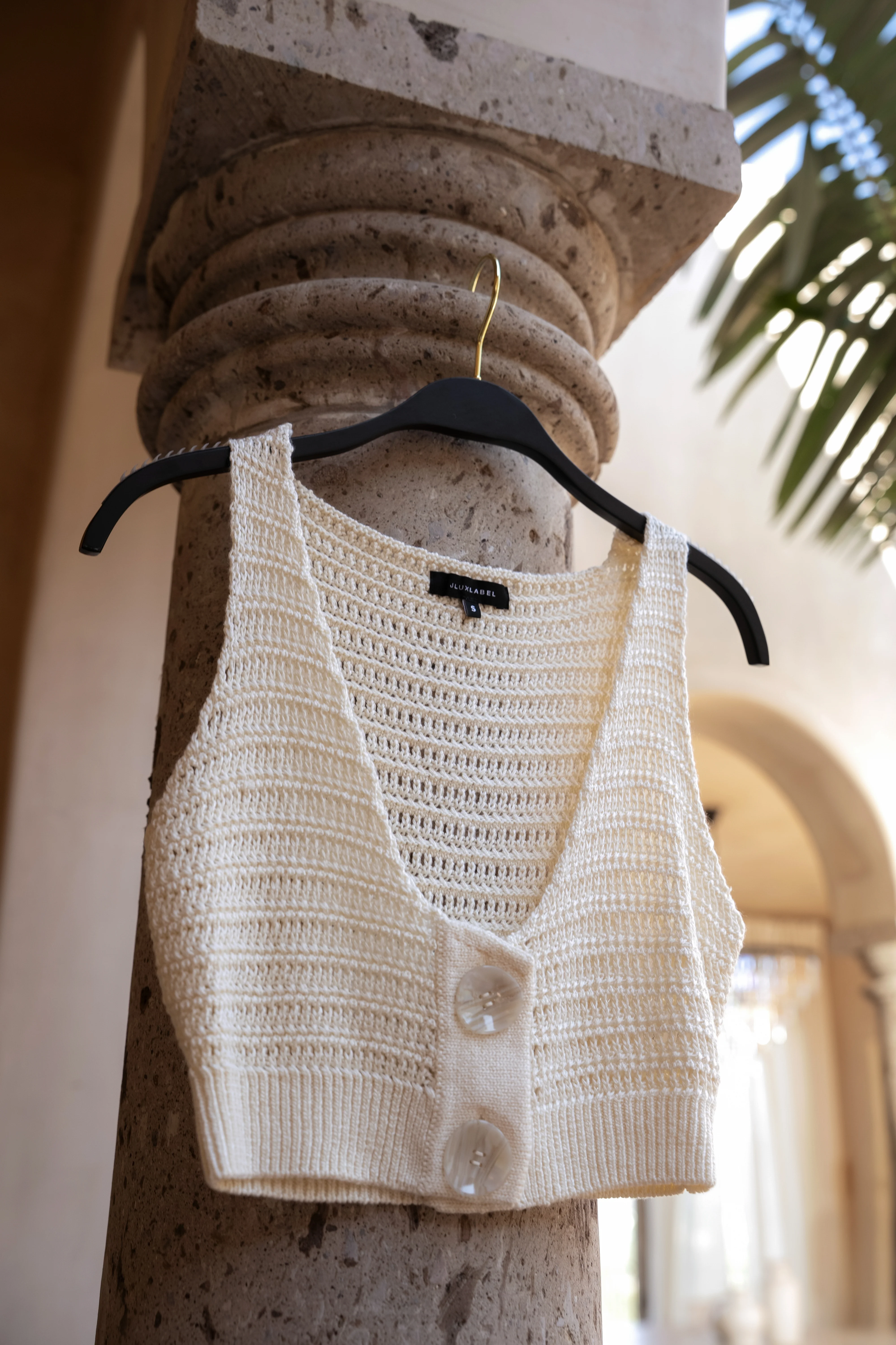Ivory Salmah Crochet Top - Image 7