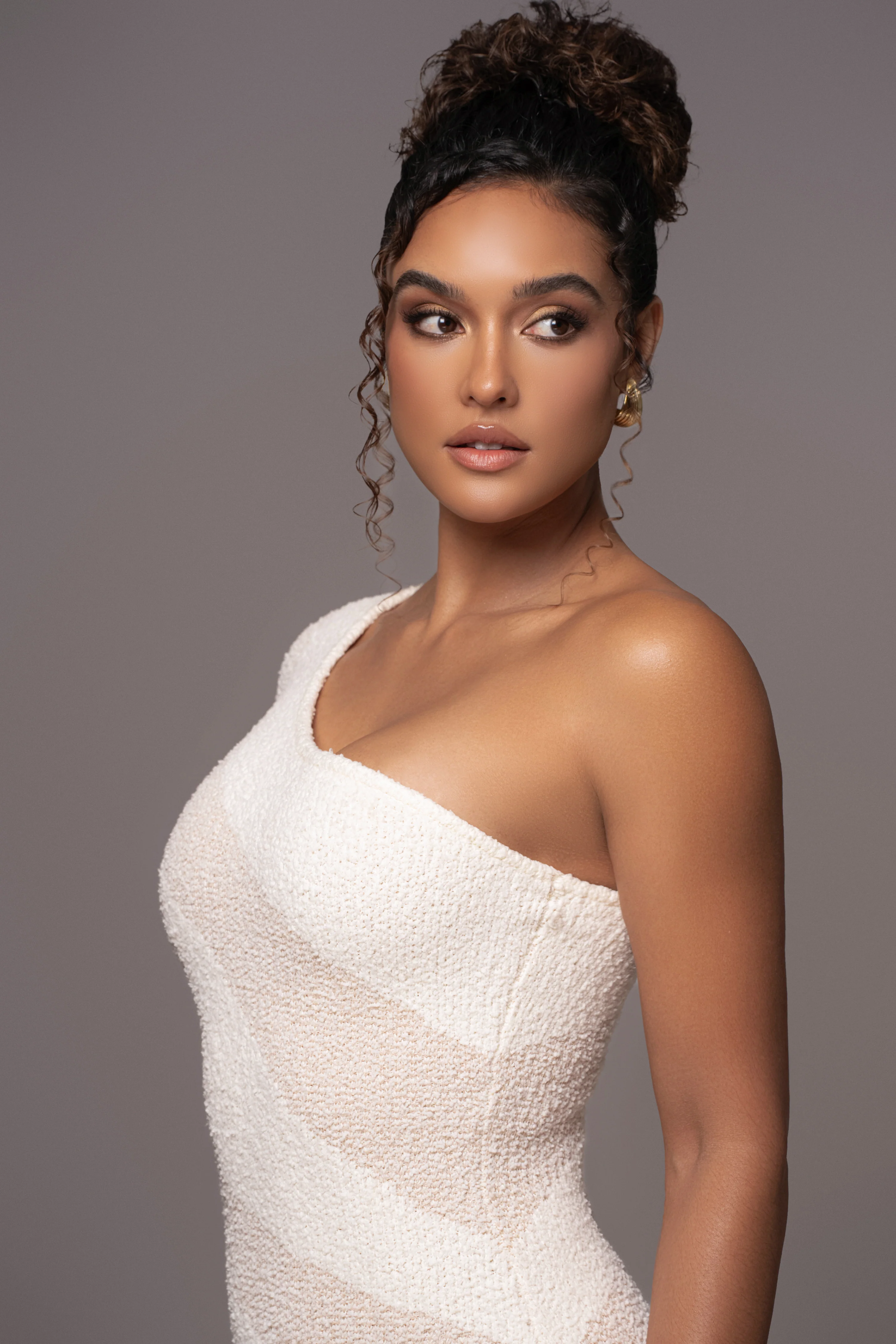Ivory Sandra Knit Midi Dress - Image 4
