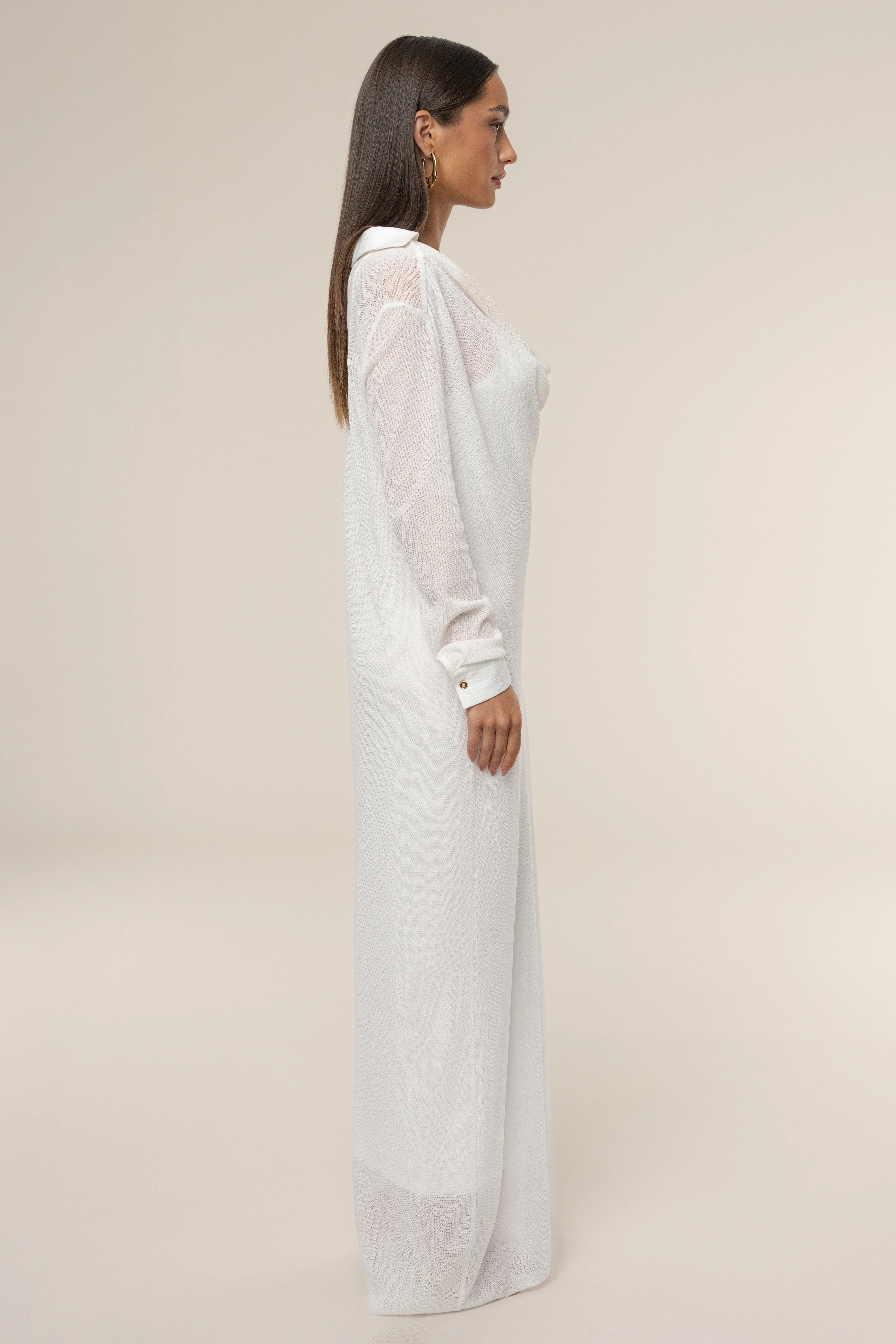 Ivory Savanna Cowl Maxi Dress - Image 6