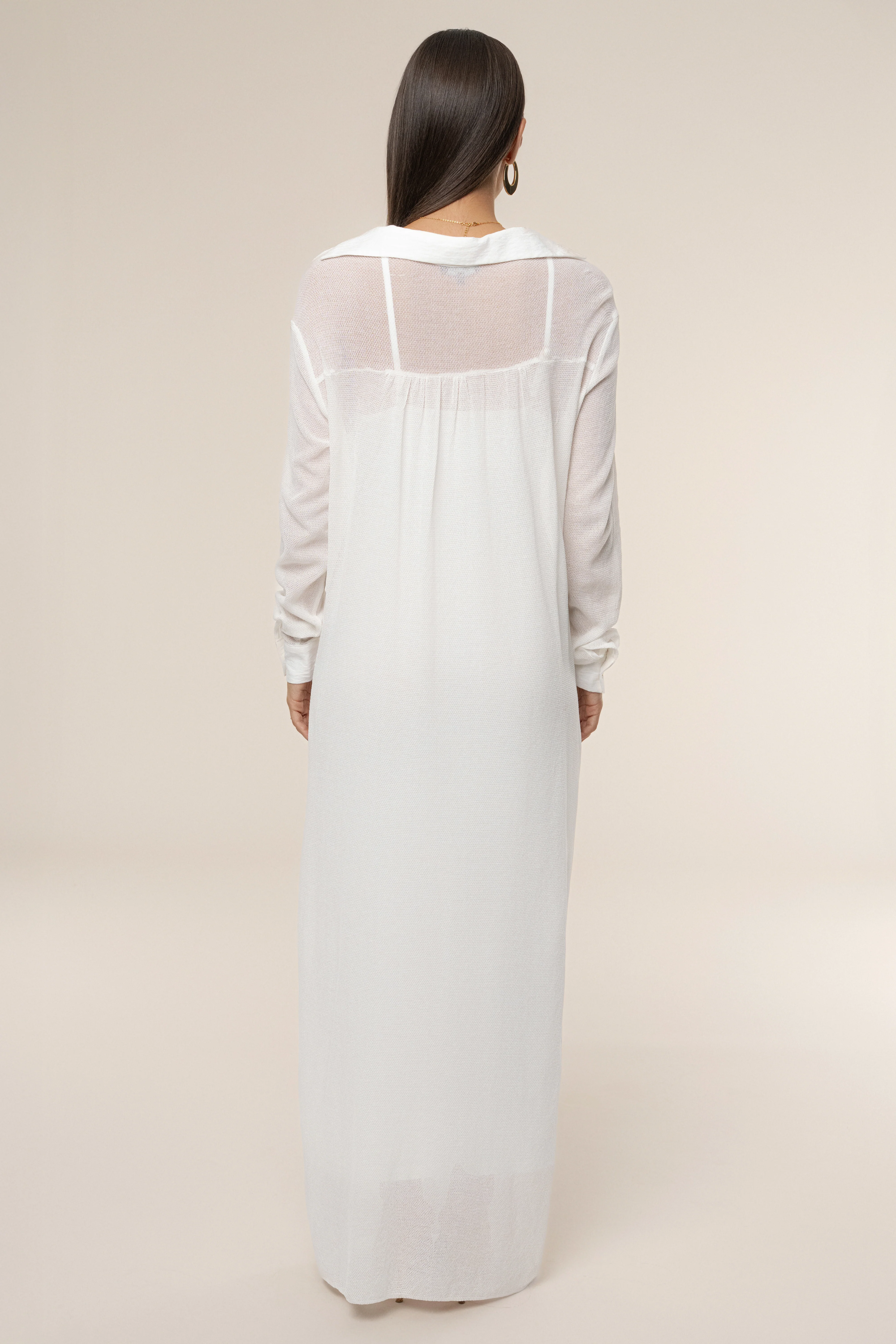 Ivory Savanna Cowl Maxi Dress - Image 7
