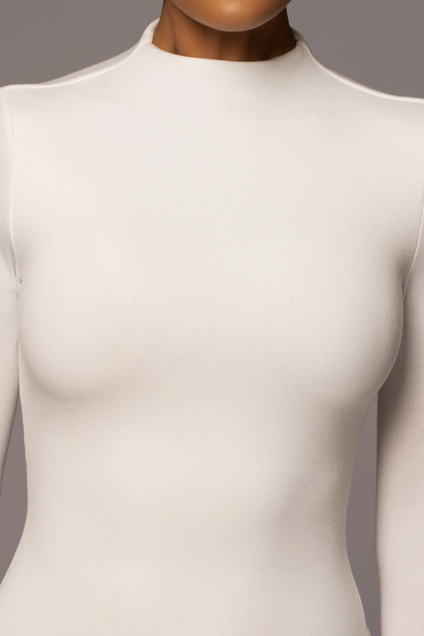 Ivory Shaye Mock Neck Dress - Image 9