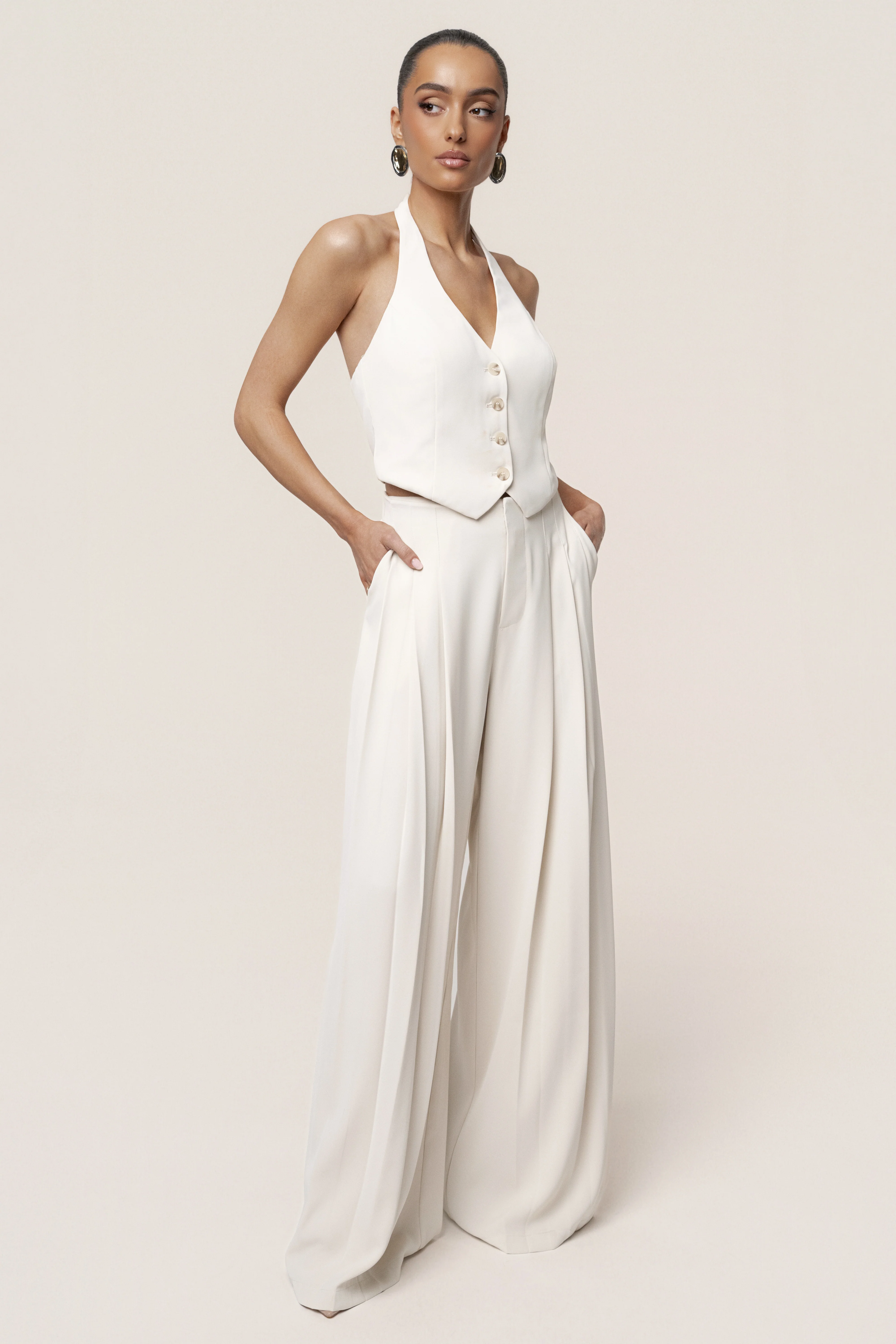 Ivory Signature Elegance Trousers - Image 7