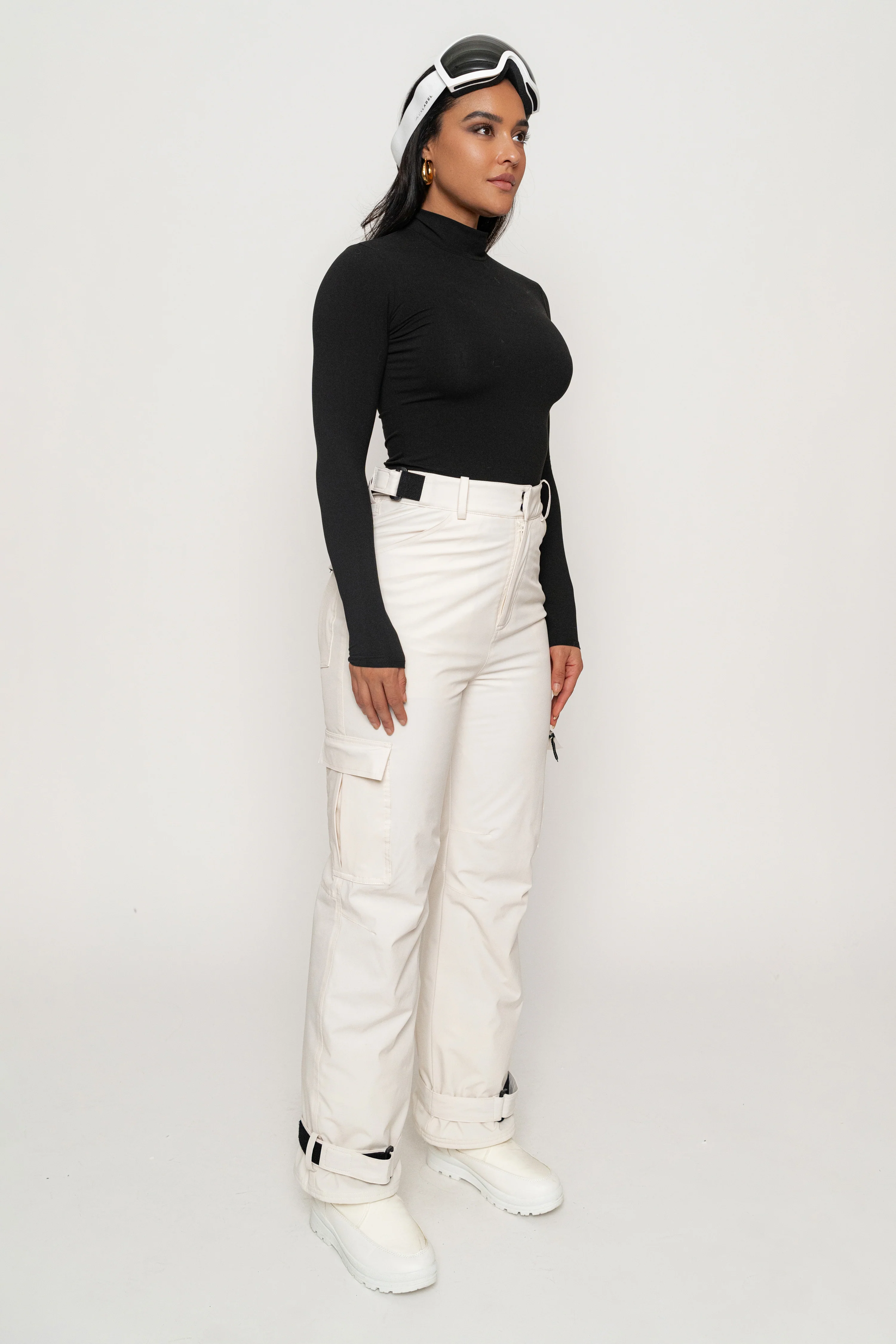 Ivory Snowfall Ski Pants - Image 6