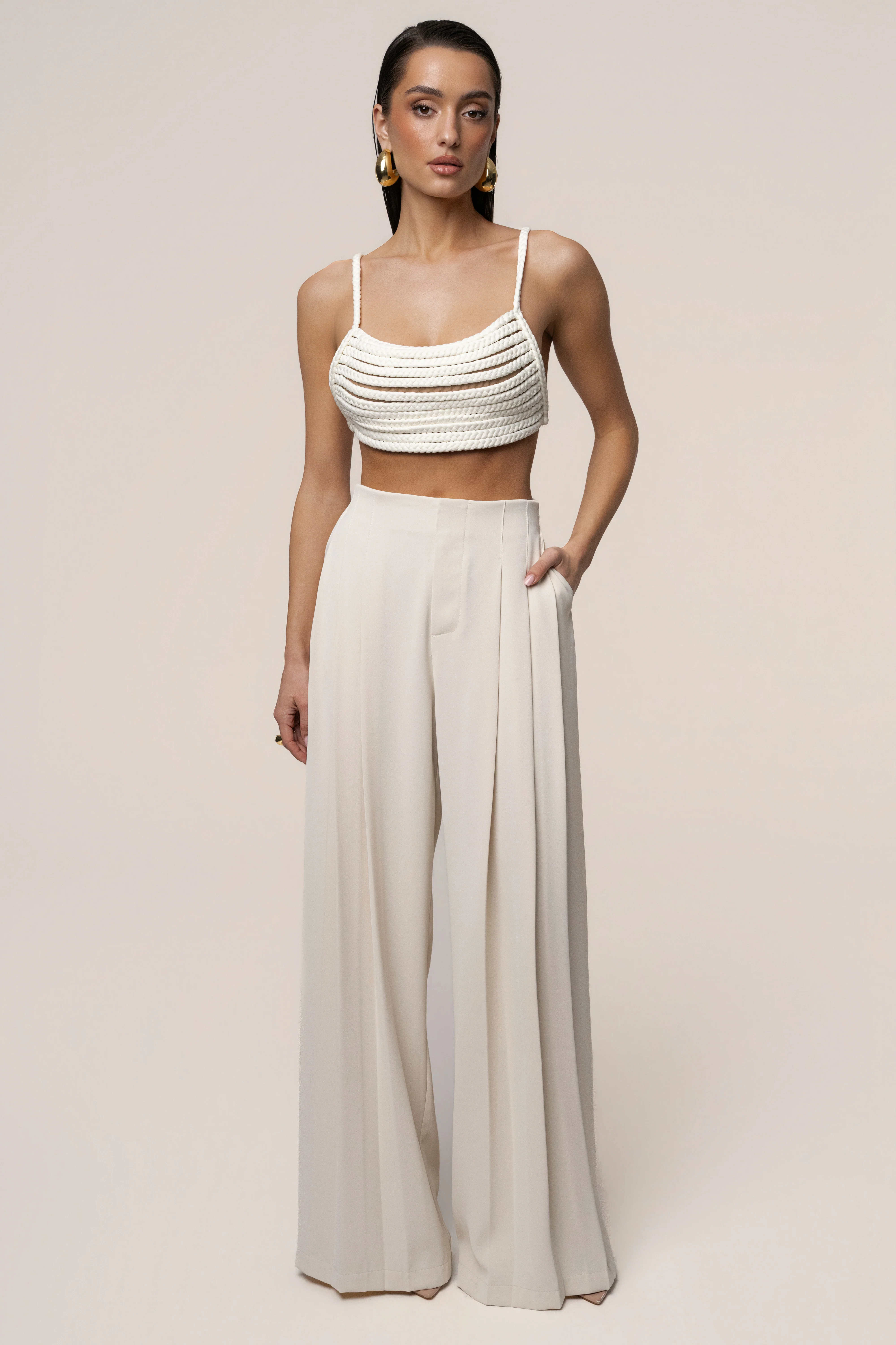 Ivory Sofie Braided Top - Image 4
