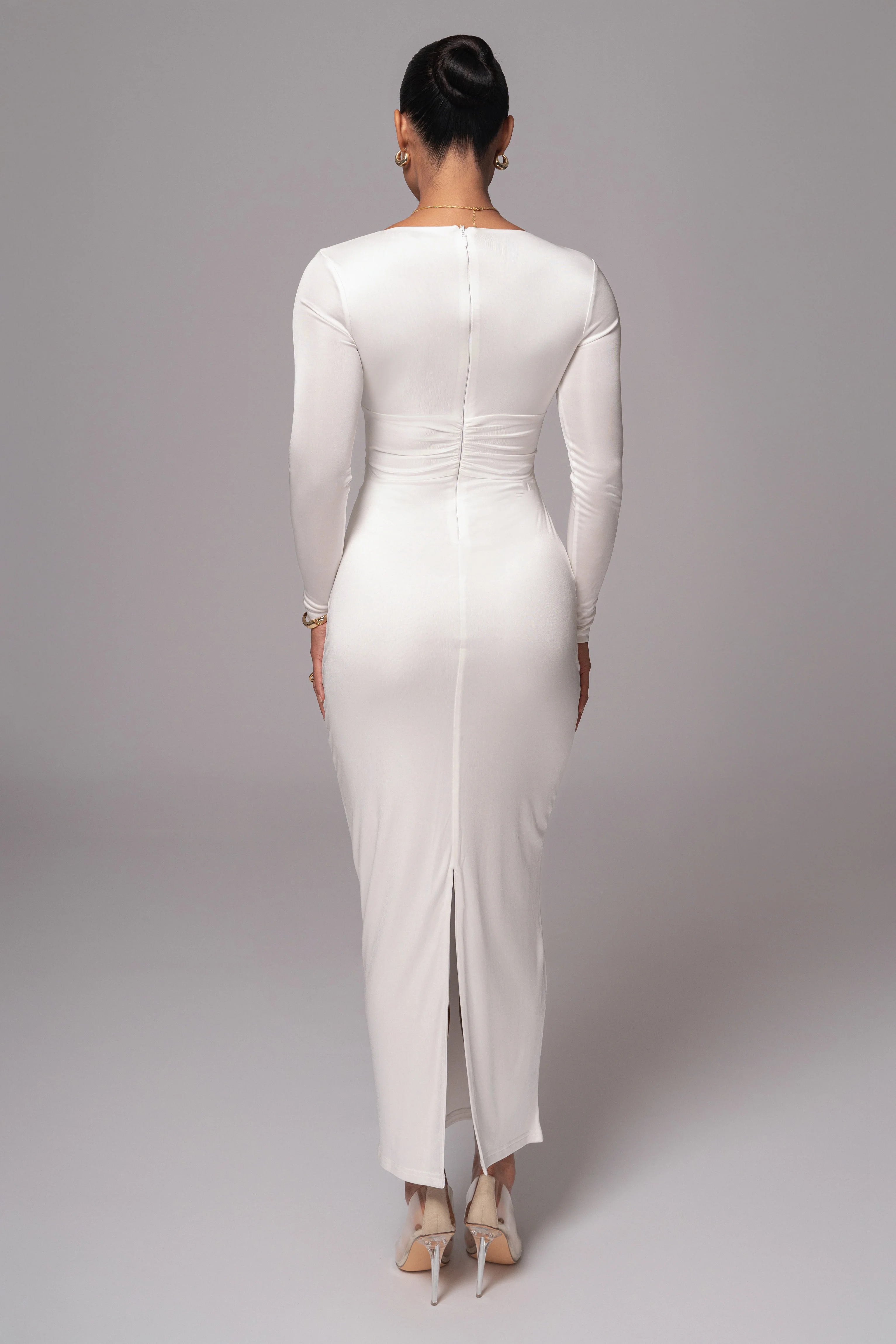 Ivory Soiree Cutout Maxi Dress - Image 5