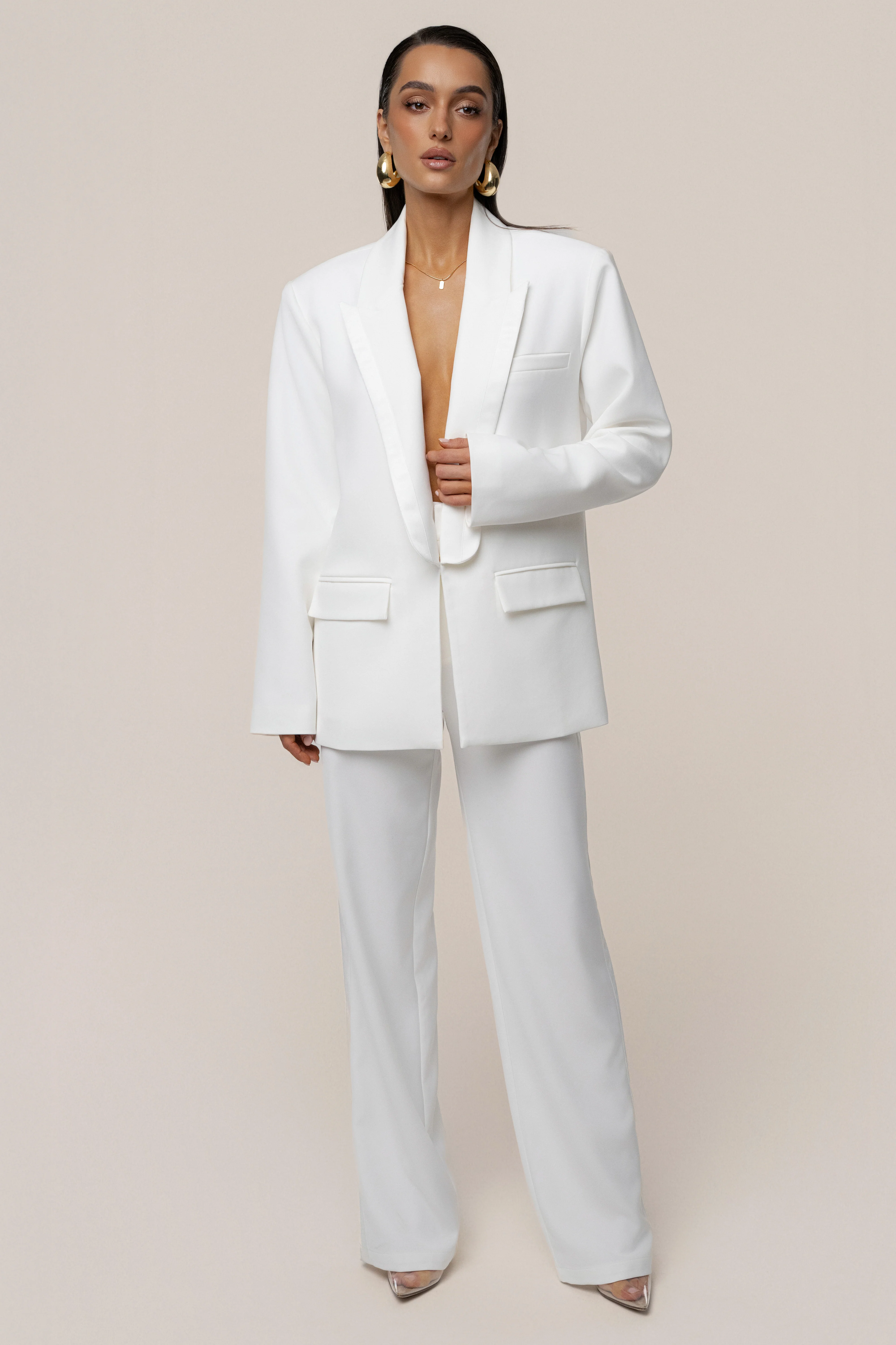 Ivory Suite Life Woven Blazer - Image 10