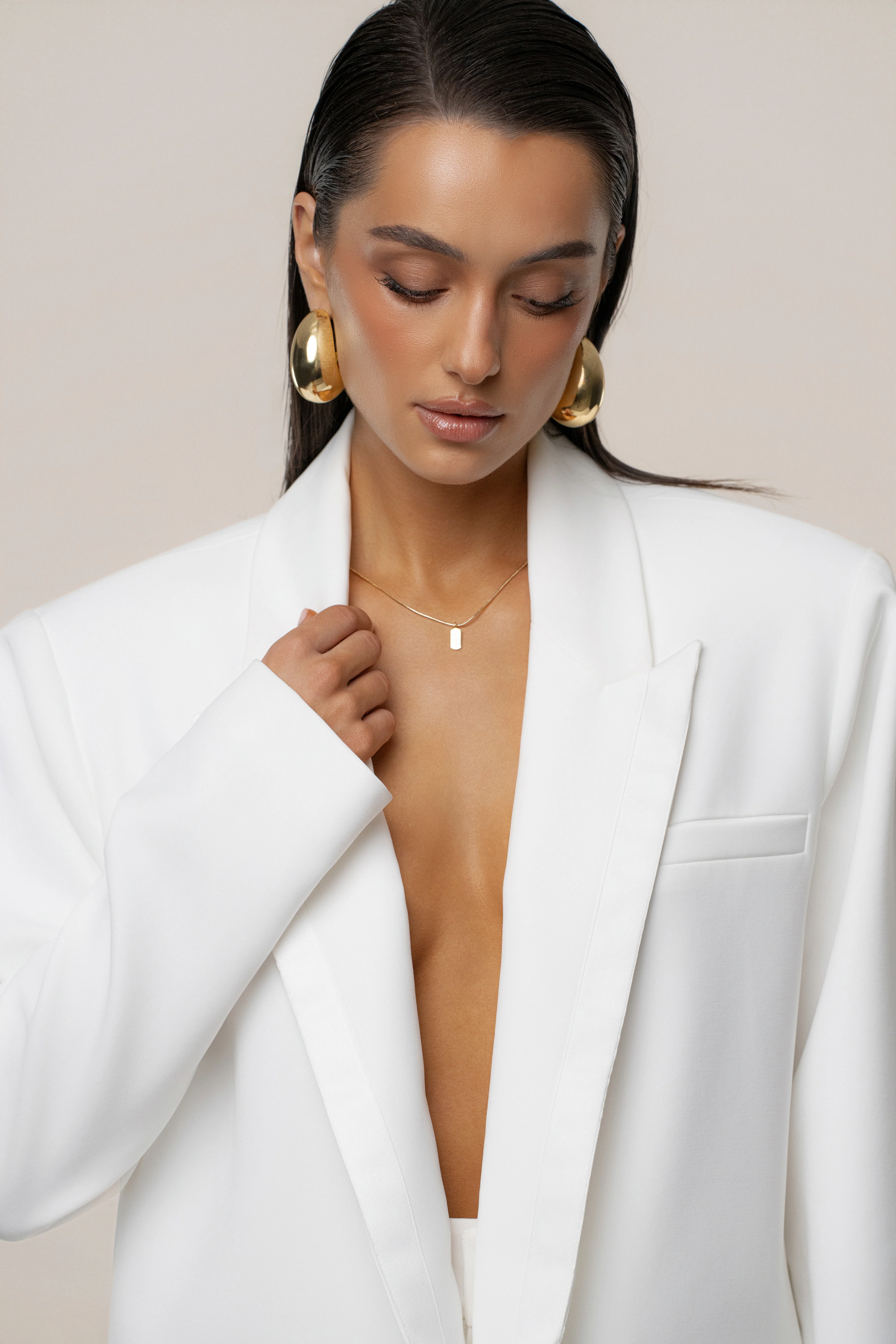 Ivory Suite Life Woven Blazer - Image 3