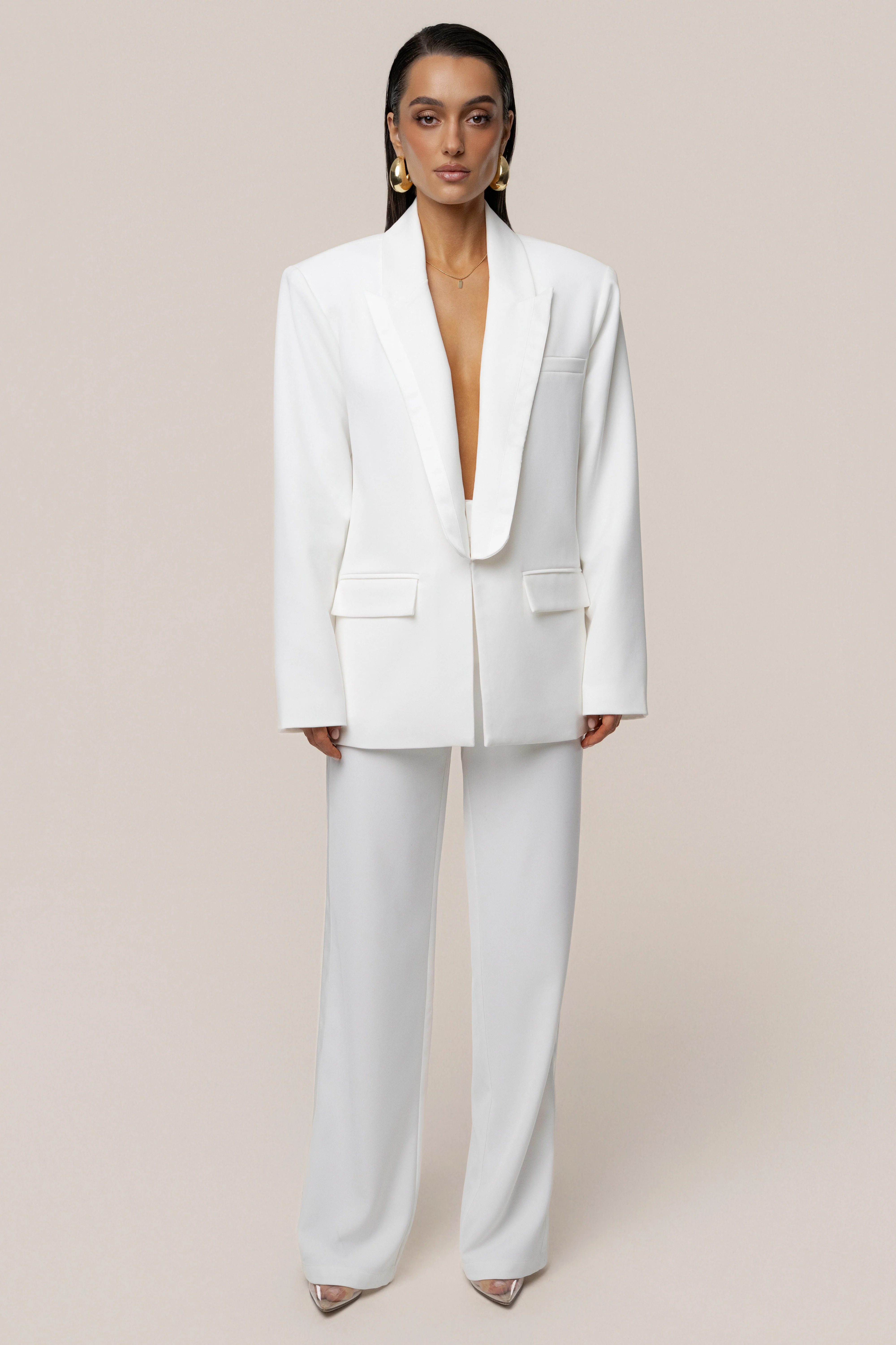 Ivory Suite Life Woven Blazer - Image 6
