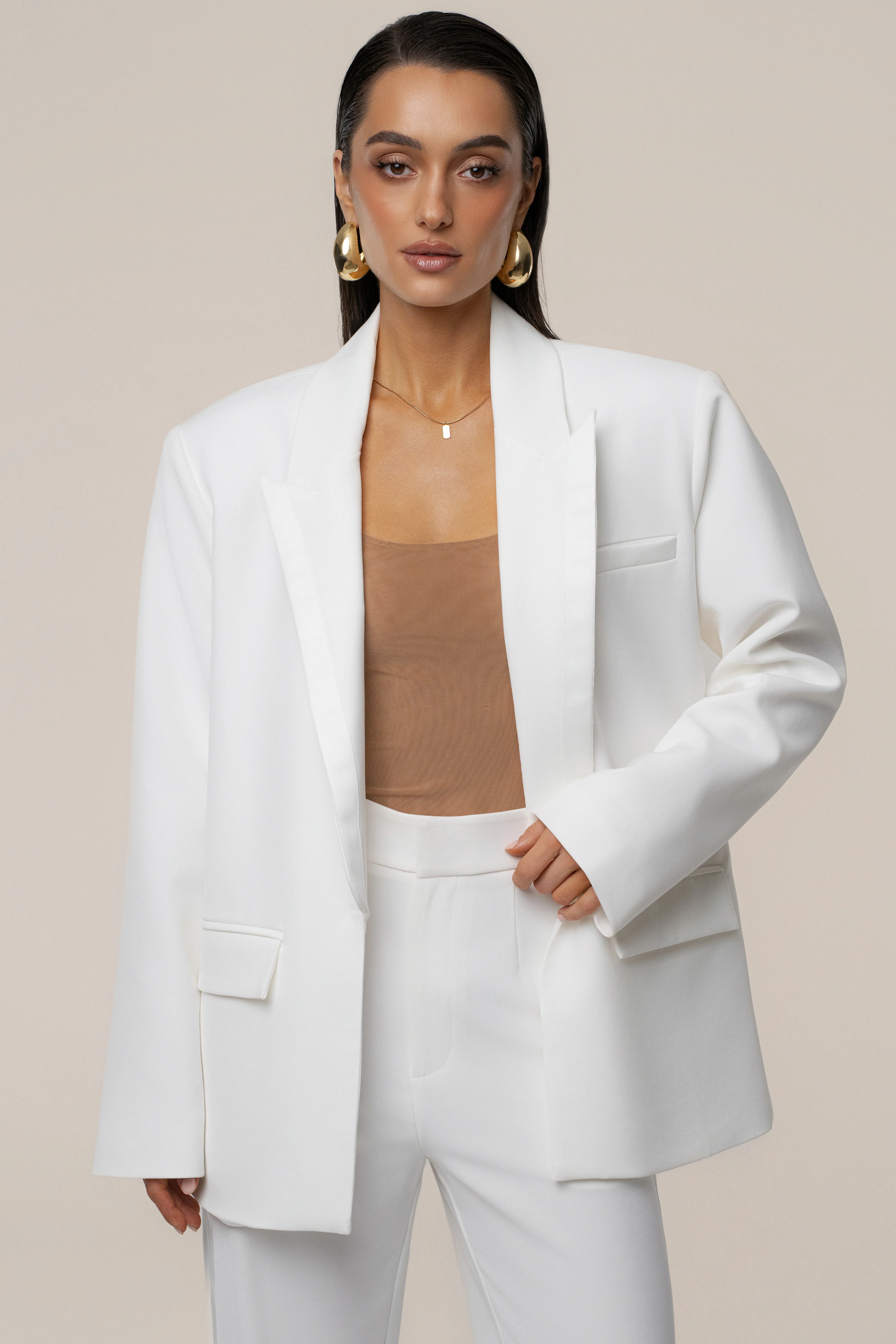 Ivory Suite Life Woven Blazer - Image 7