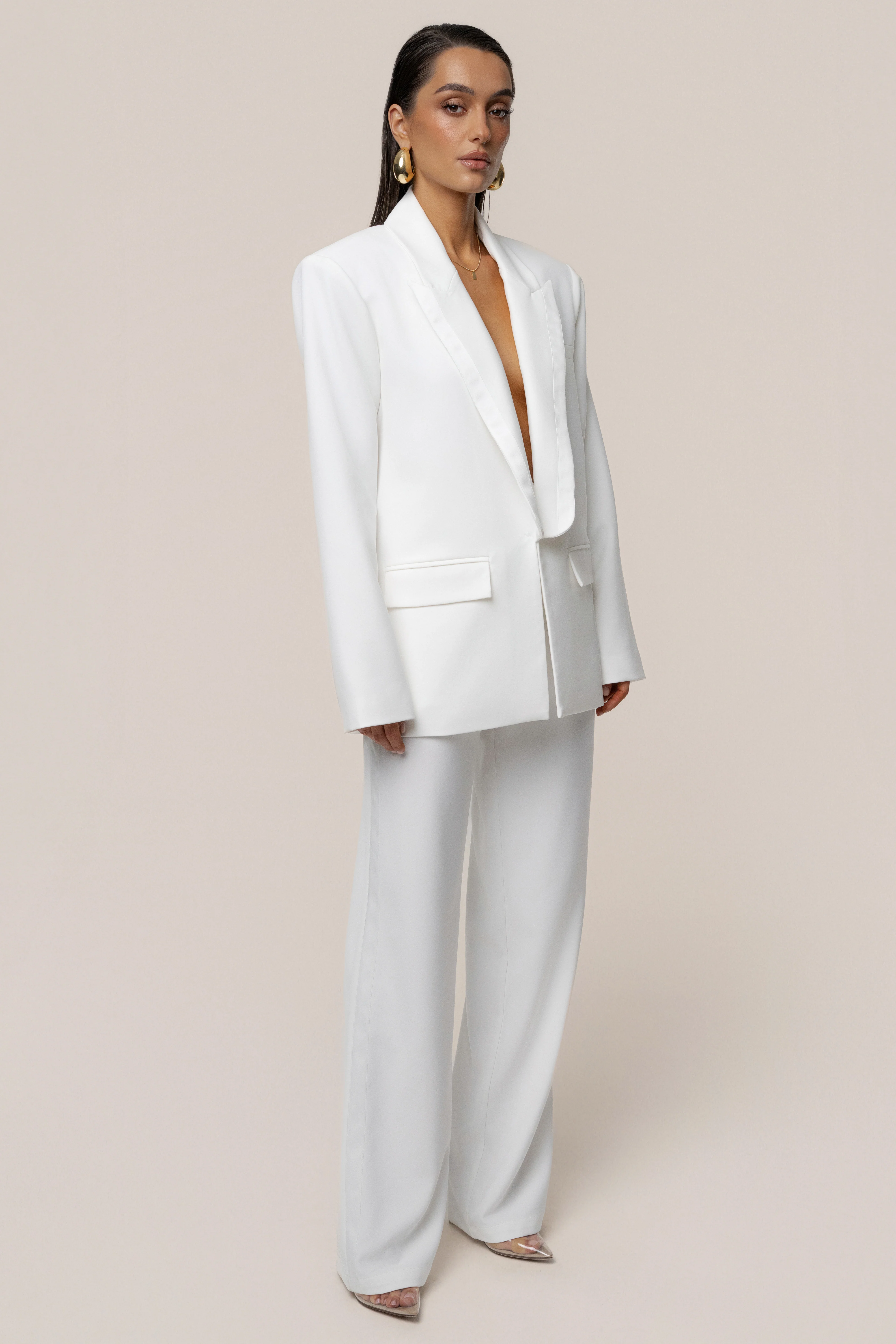 Ivory Suite Life Woven Blazer - Image 8