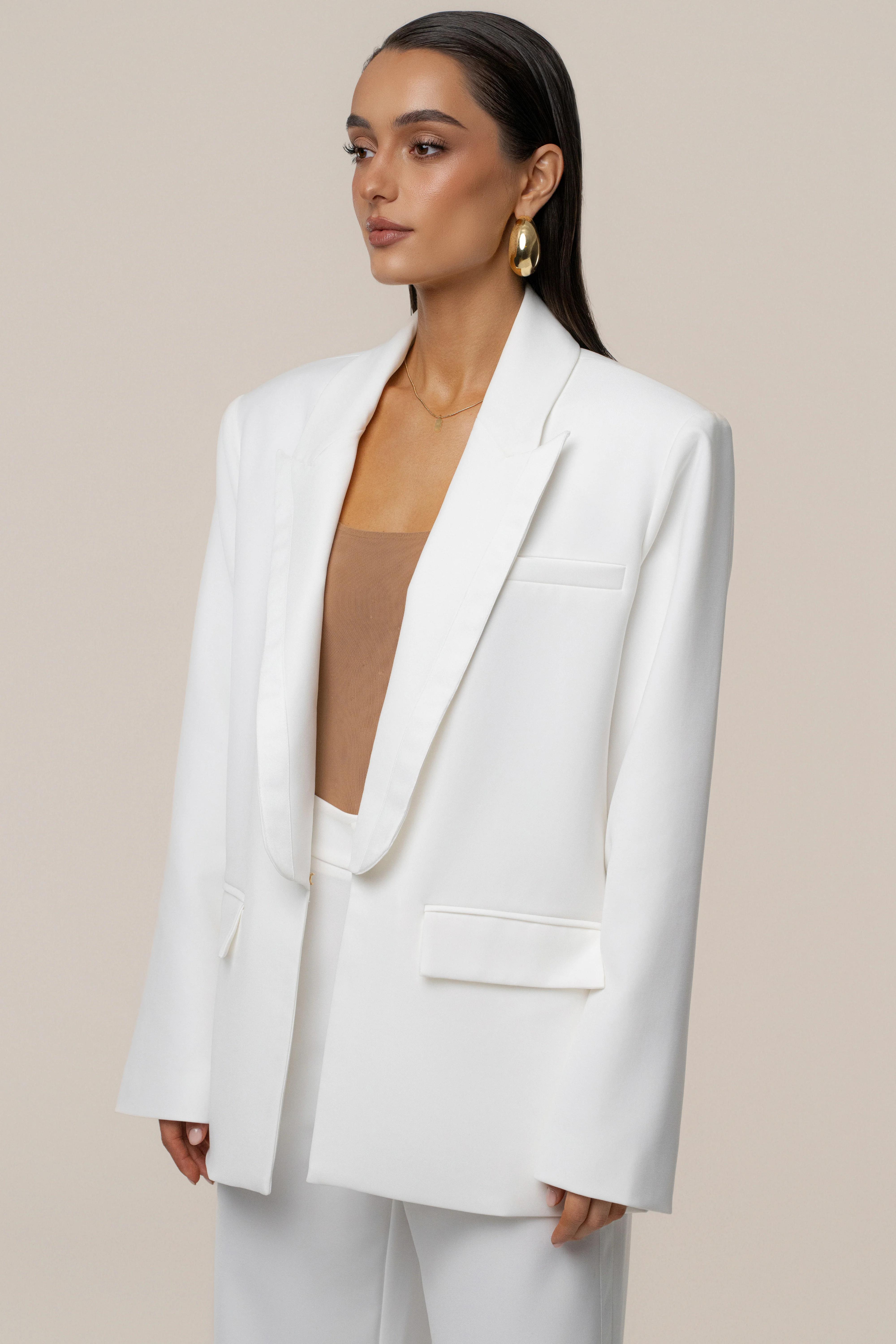 Ivory Suite Life Woven Blazer - Image 9