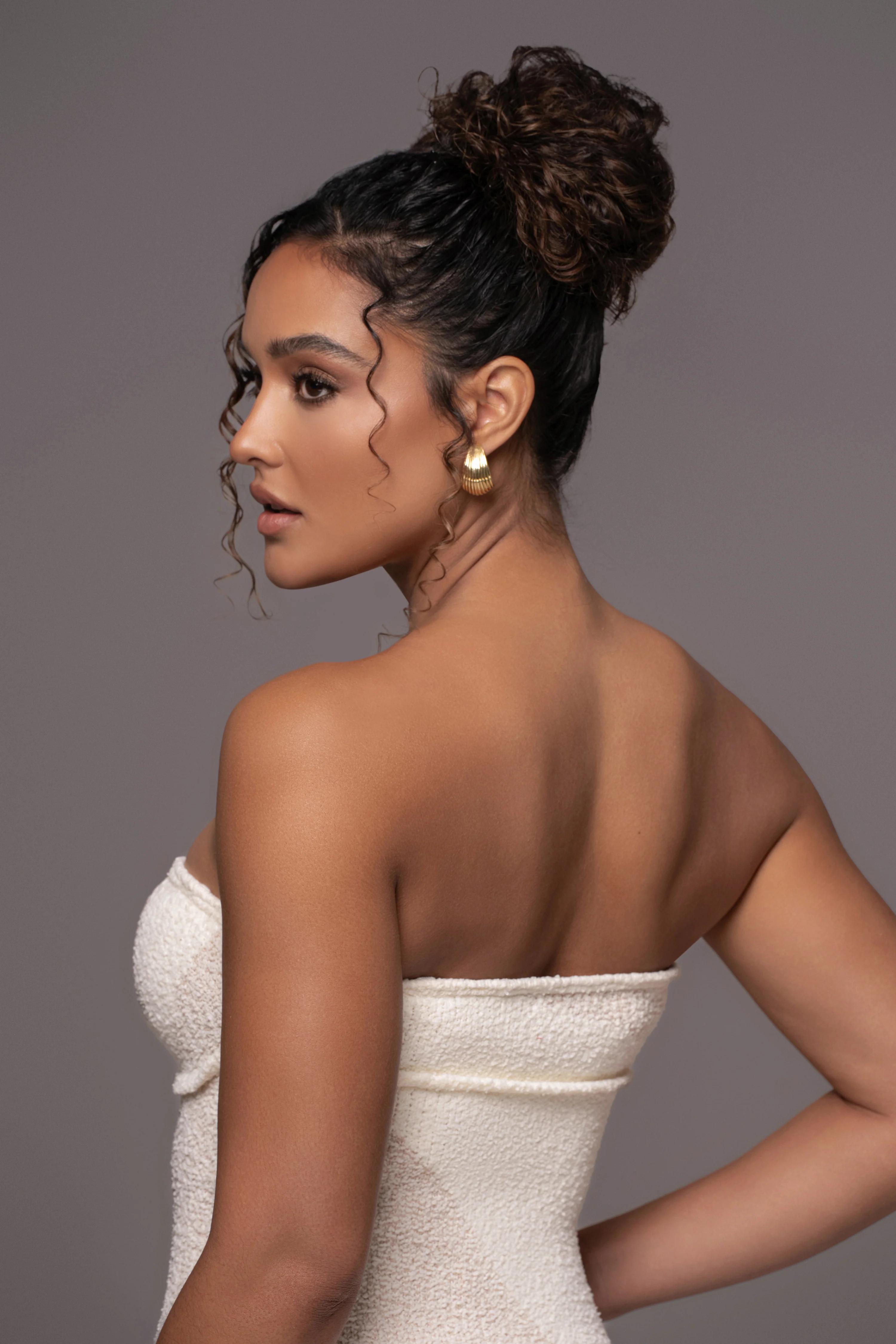 Ivory Sundown Strapless Midi Dress - Image 14