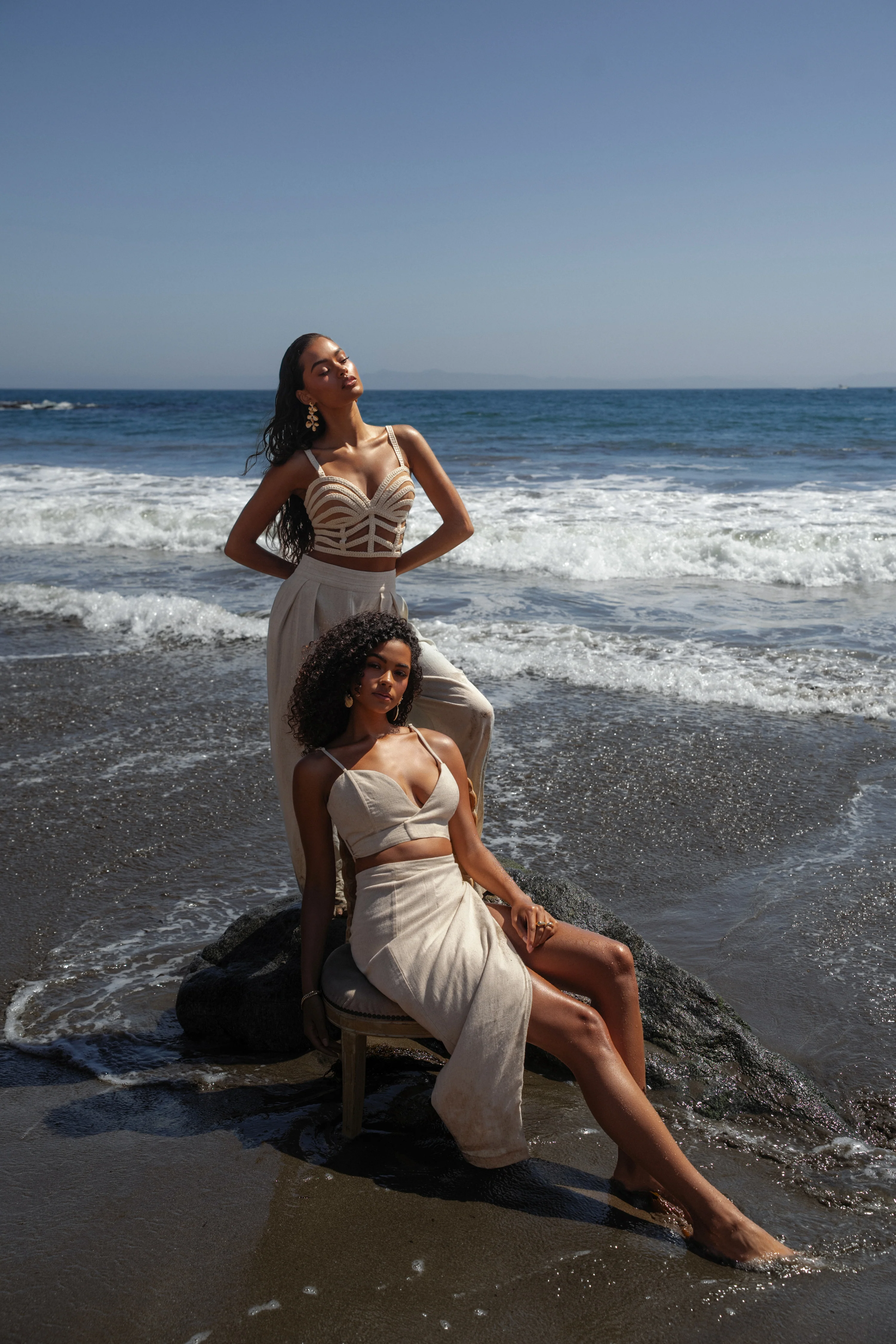 Ivory Sunrise Linen Bustier - Image 6