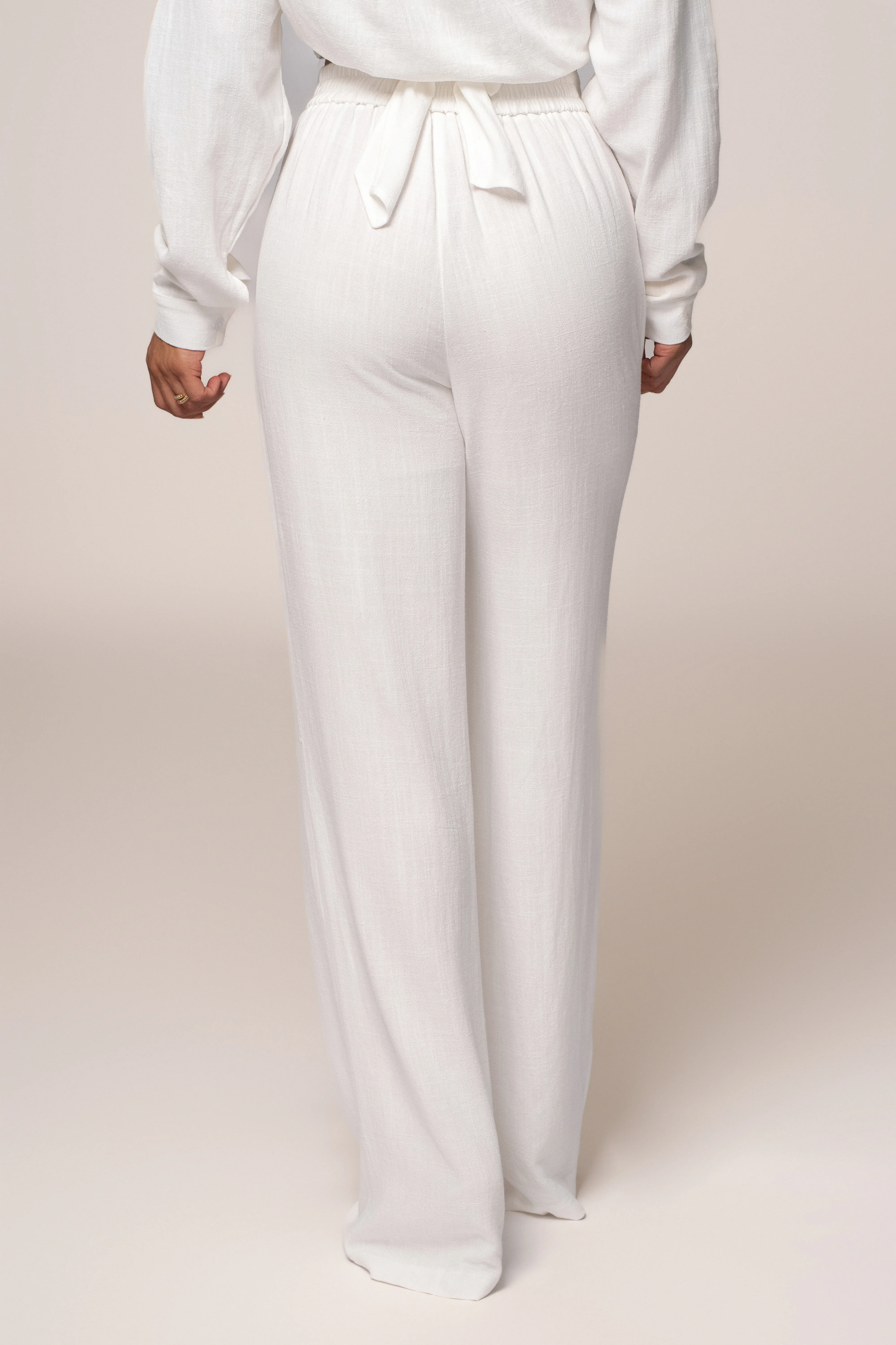 Ivory Thea Linen Pants - Image 10