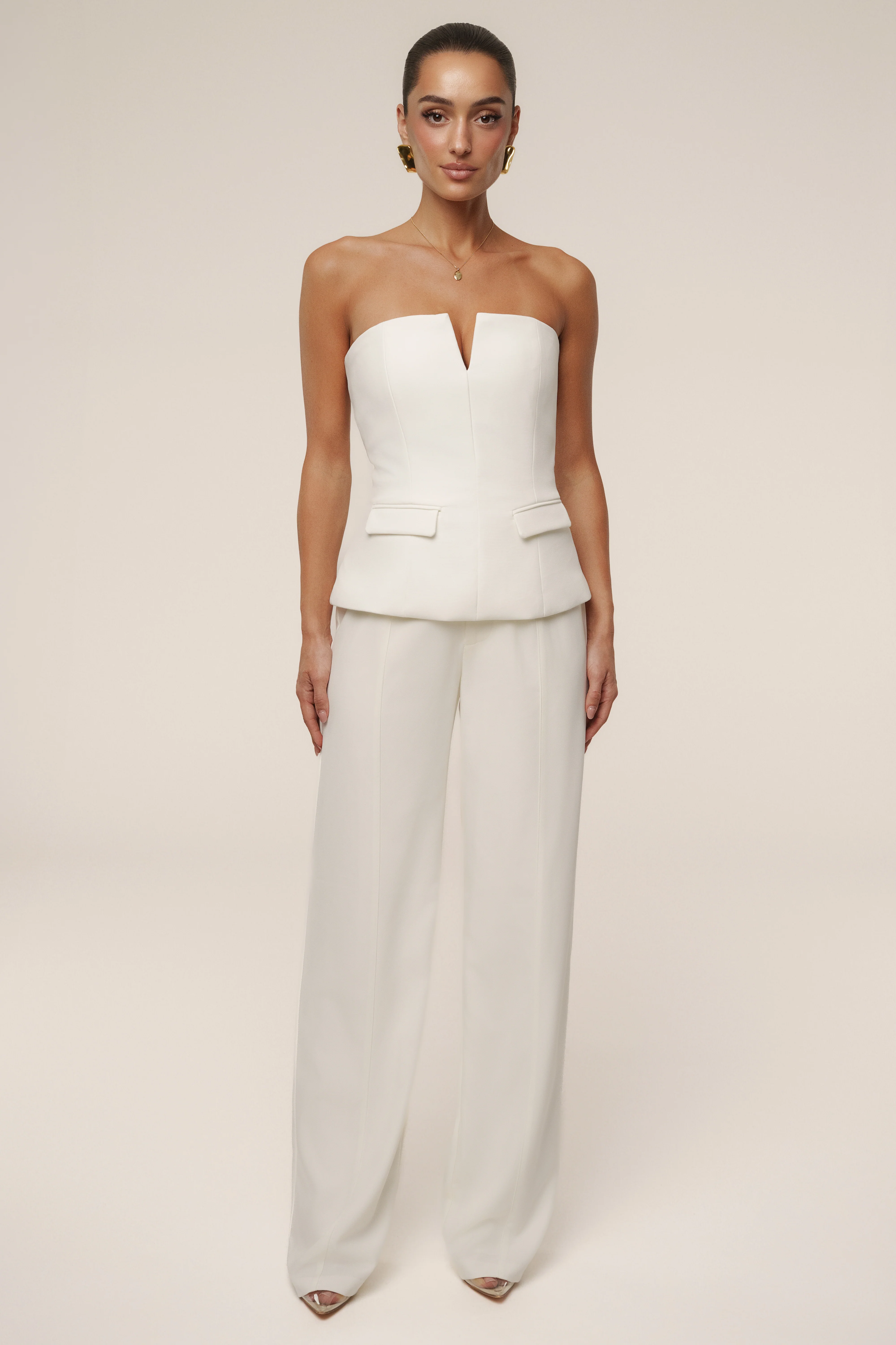 Ivory Vienna Strapless Top - Image 2