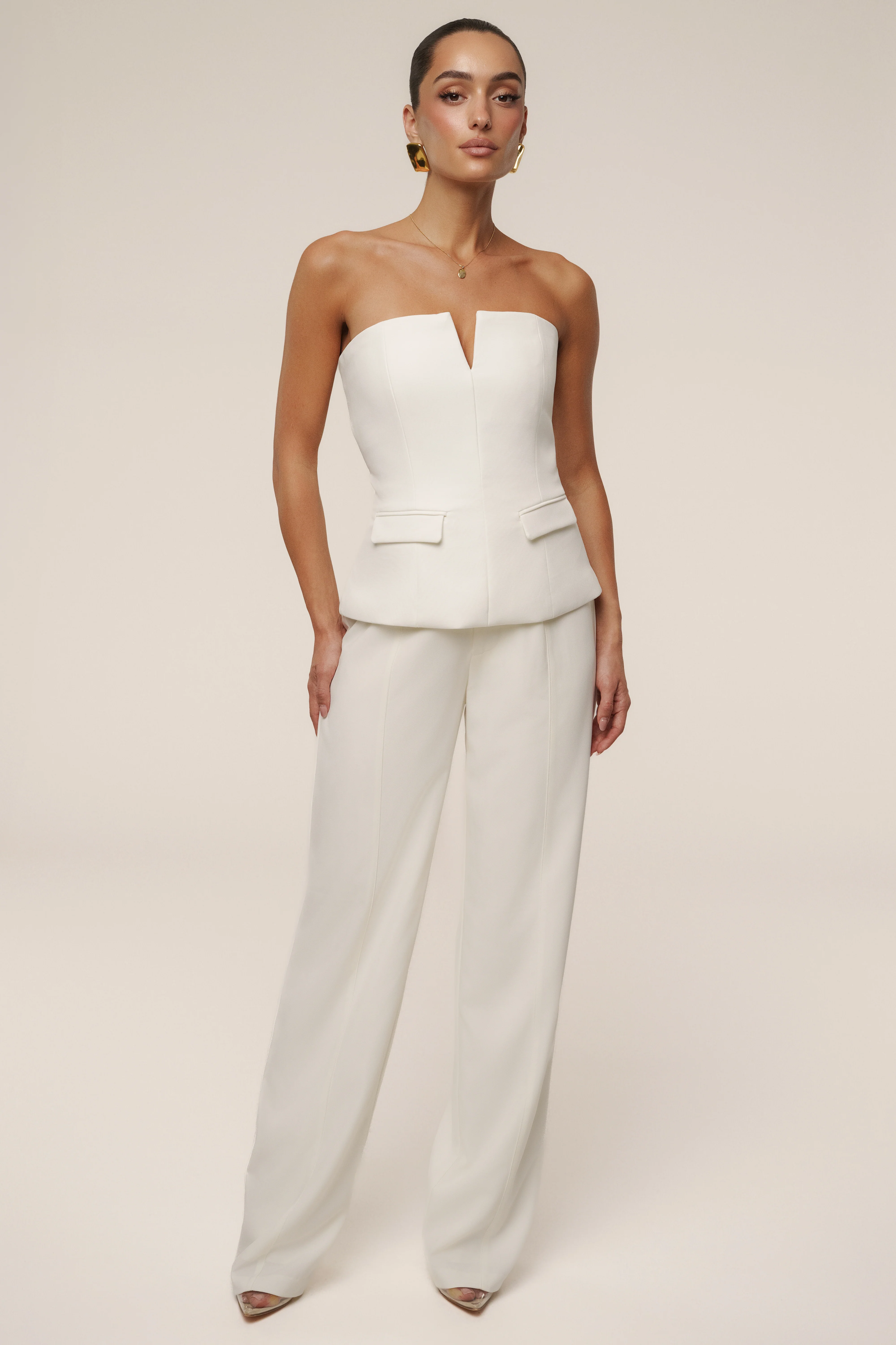 Ivory Vienna Strapless Top - Image 4