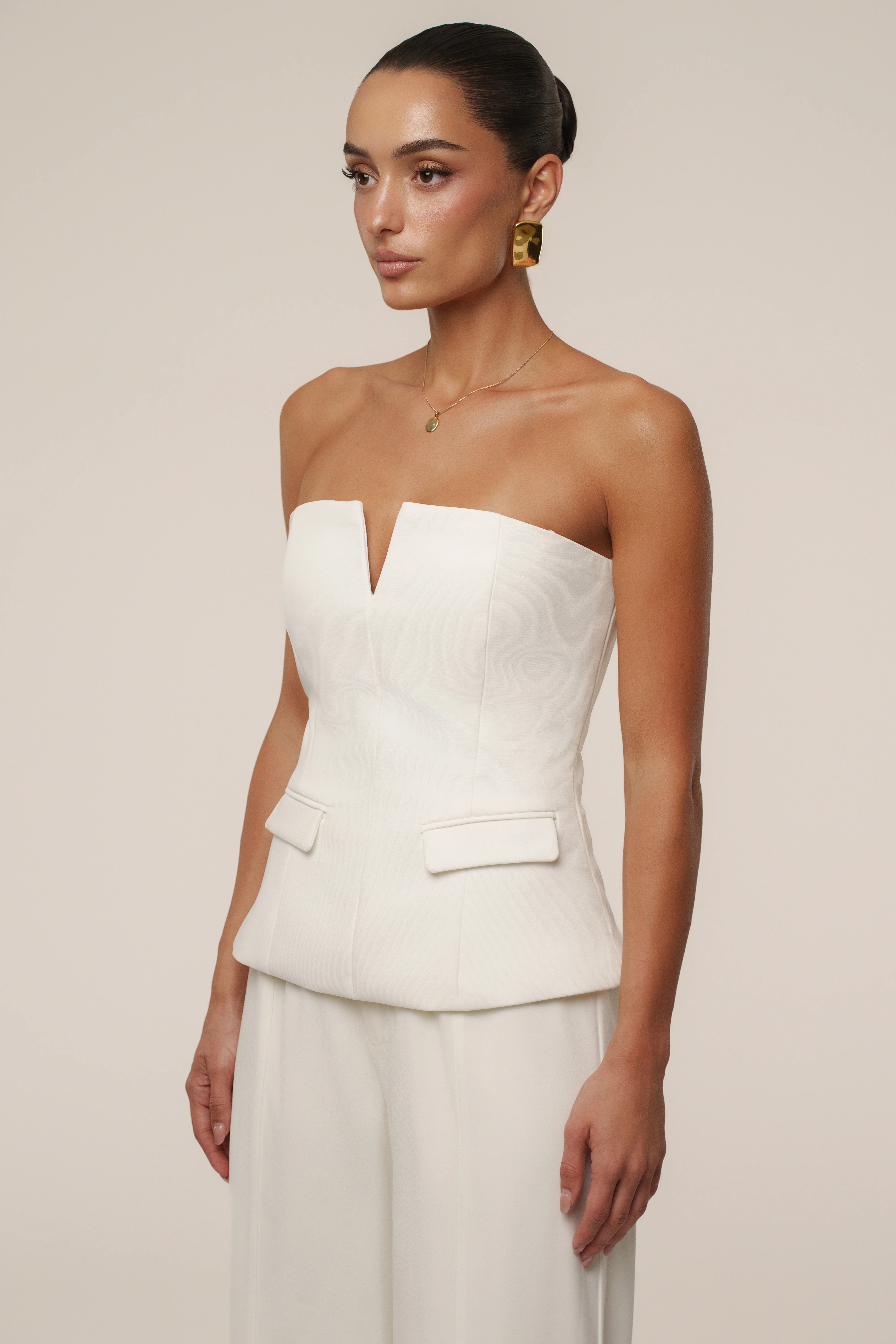 Ivory Vienna Strapless Top - Image 6