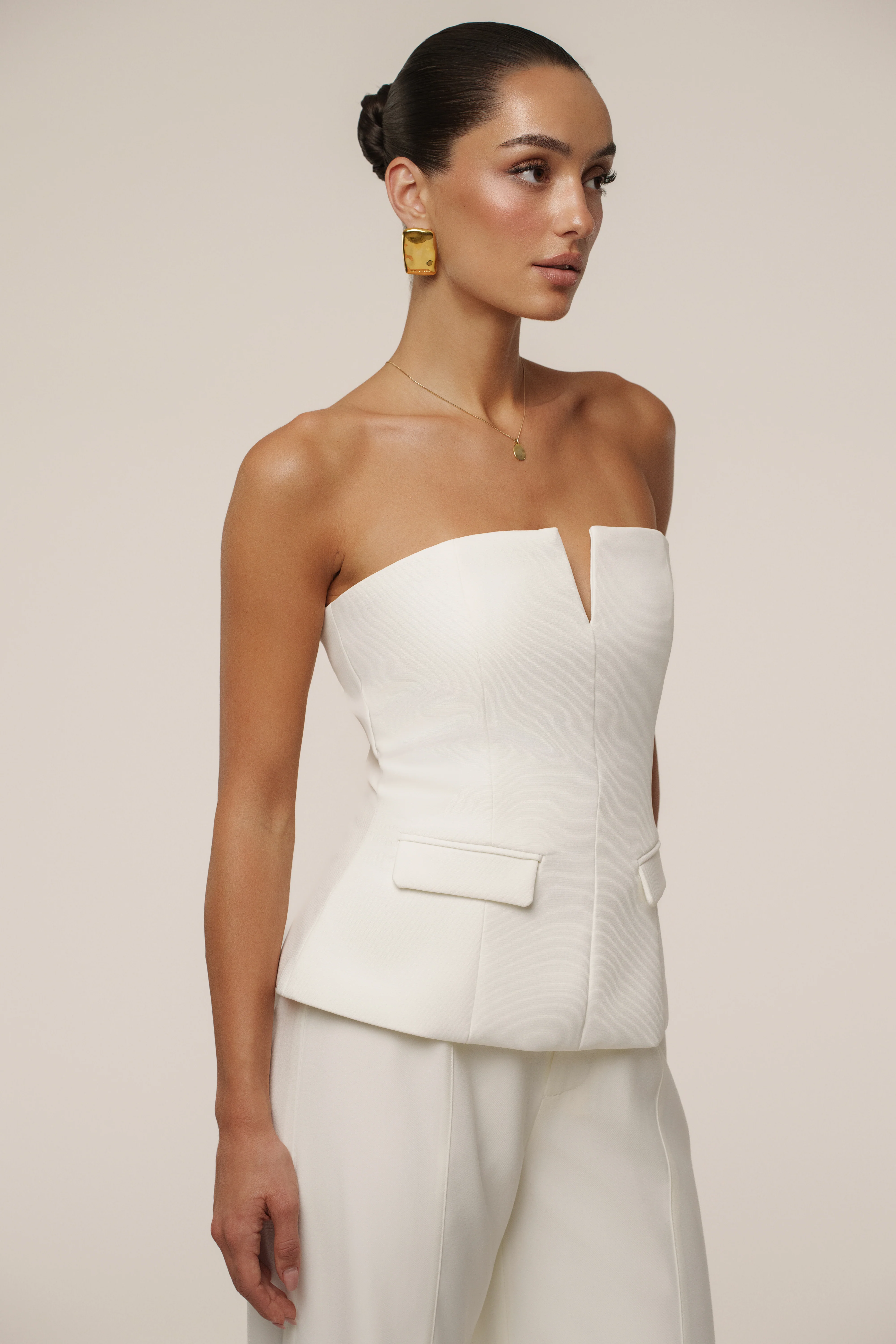 Ivory Vienna Strapless Top - Image 8