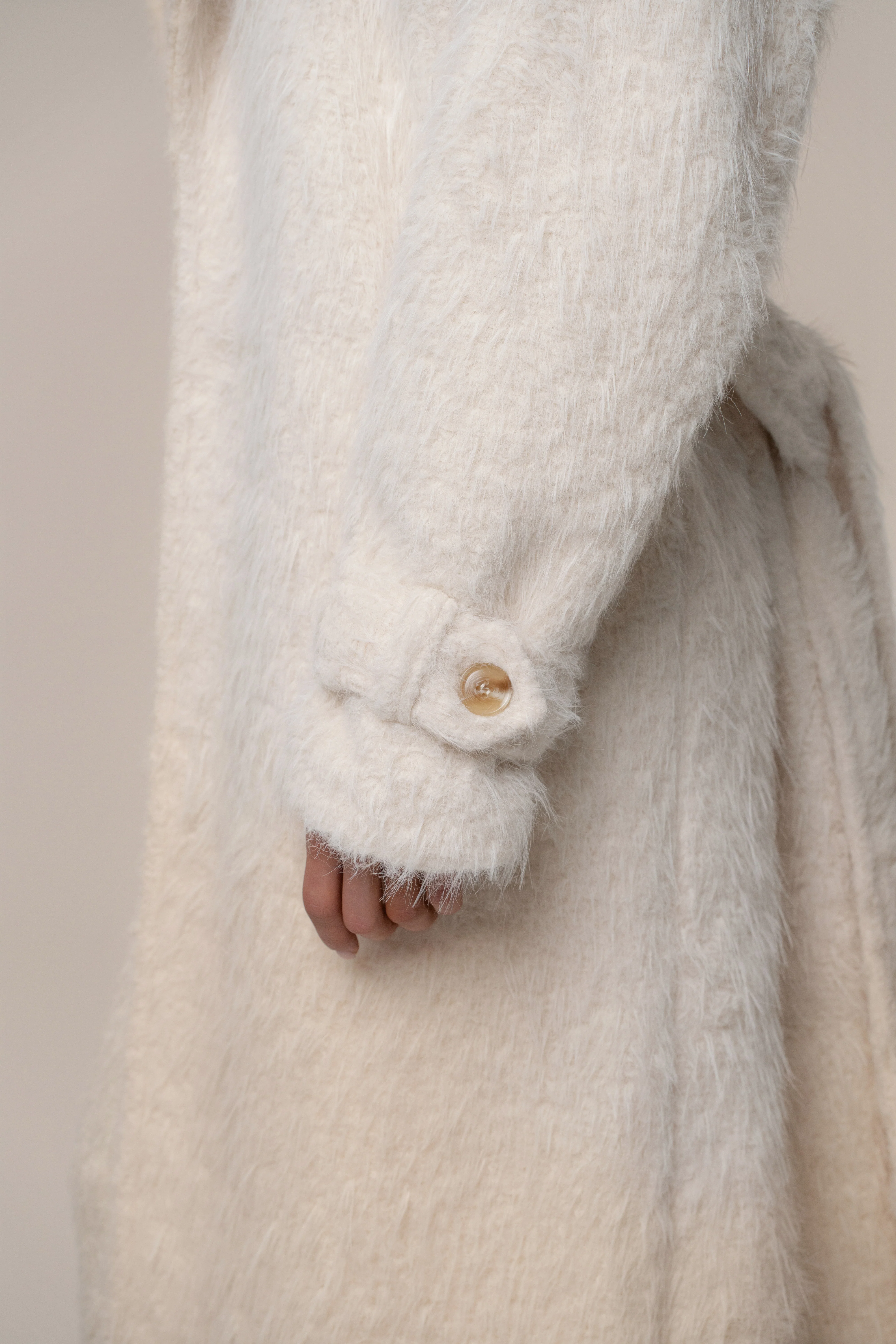 Ivory Warm Layers Oversize Coat - Image 5