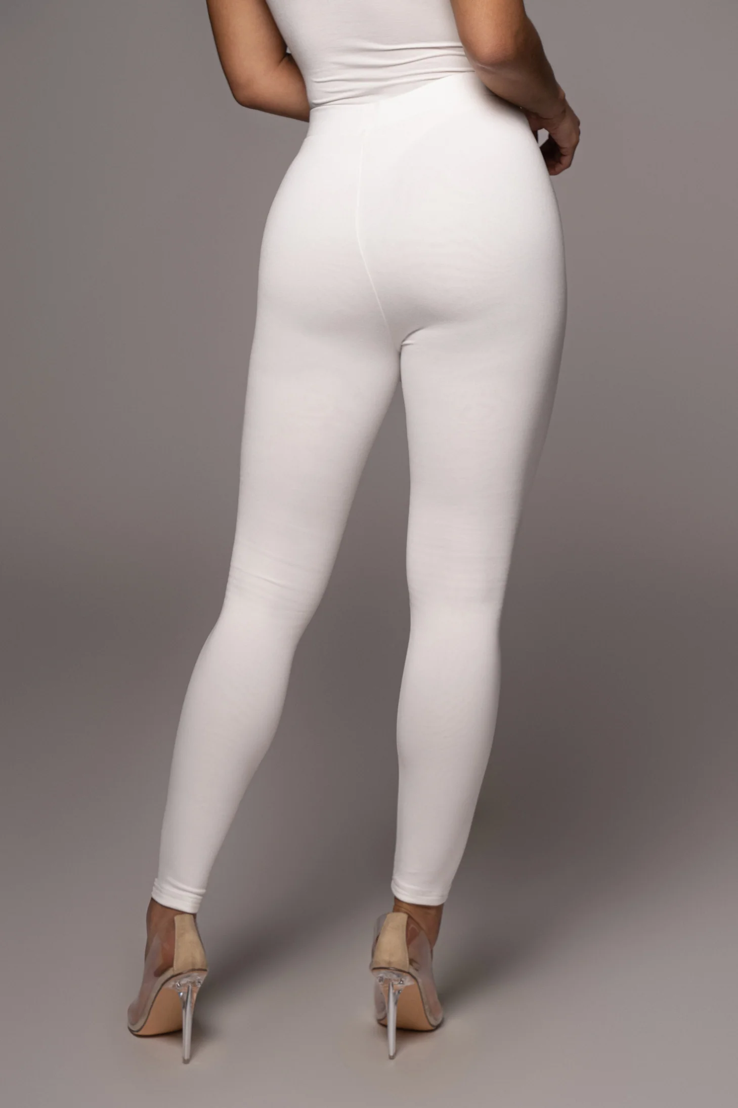 Jluxbasix White Soft Leggings - Image 9