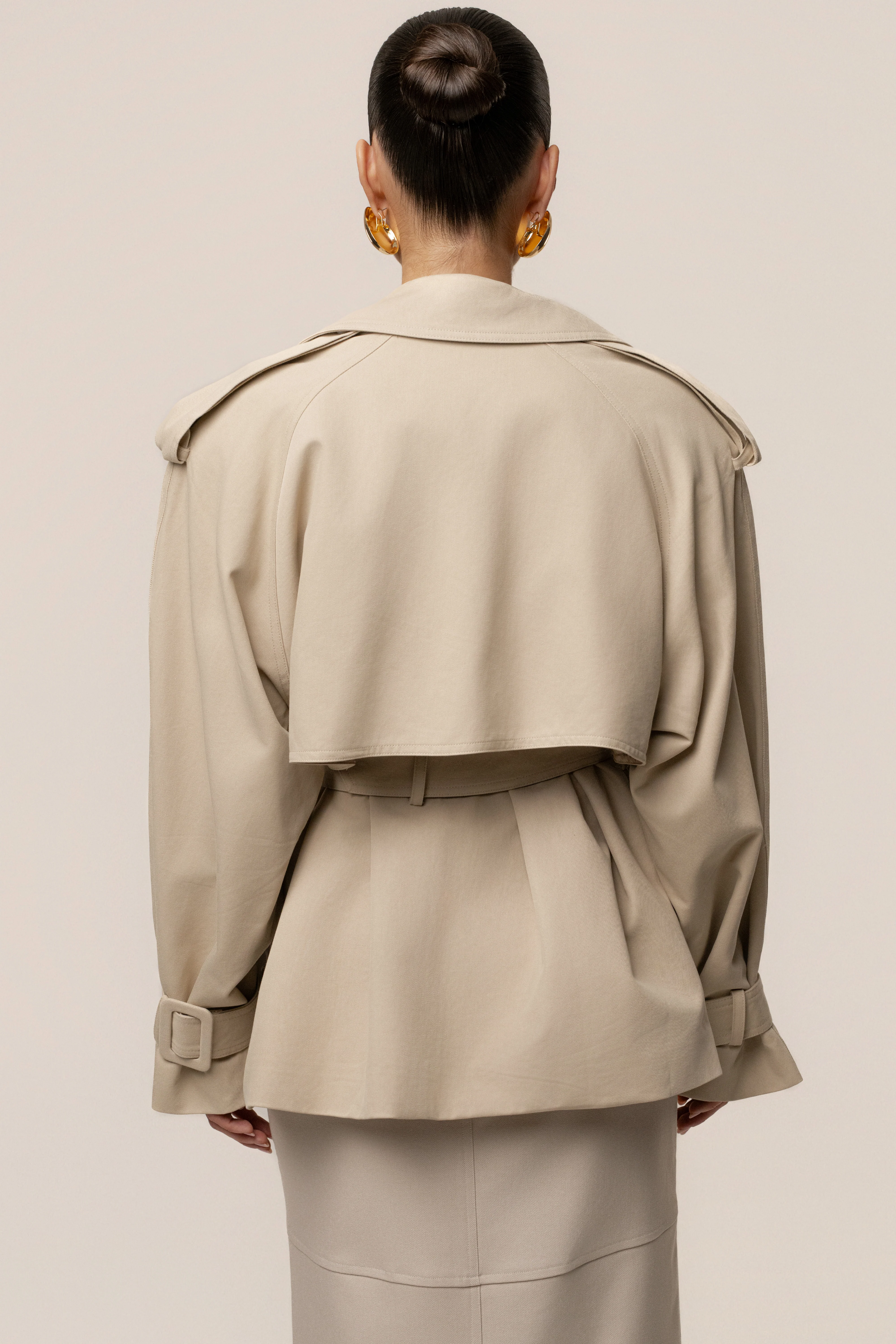 Khaki Classic Oversized Trench - Image 7
