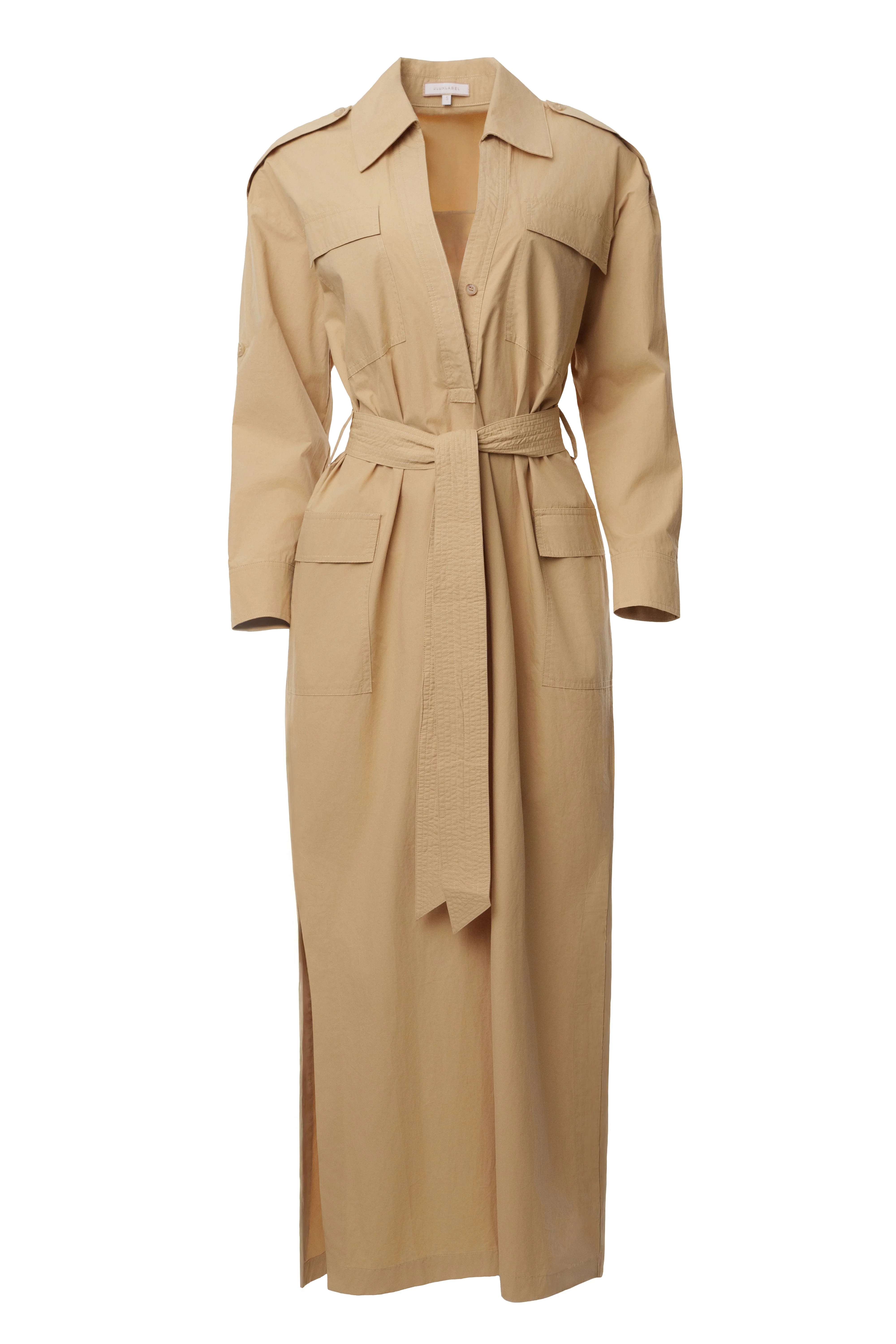 Khaki Harbor Shore Belted Maxi Dress - Image 2