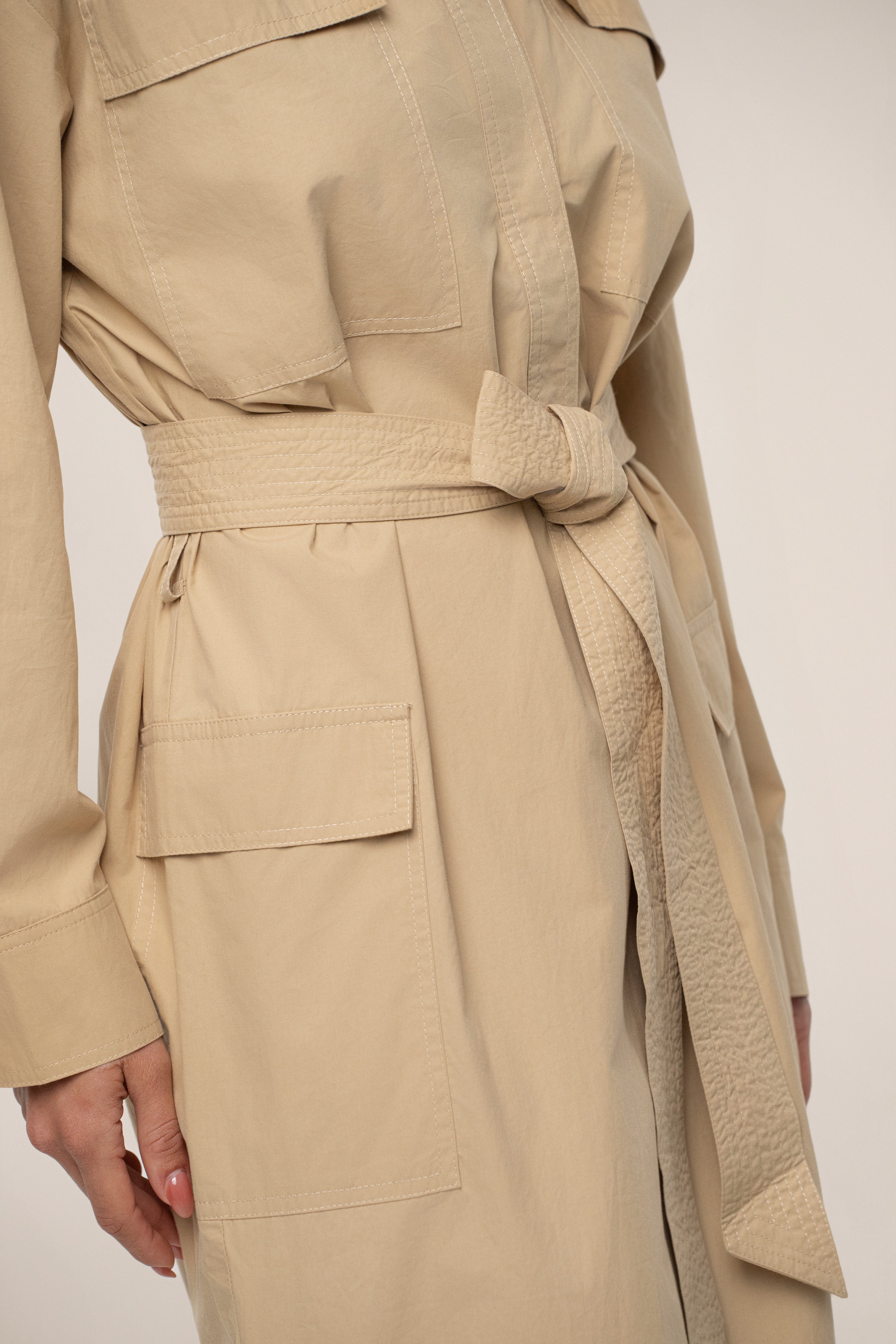 Khaki Harbor Shore Belted Maxi Dress - Image 8