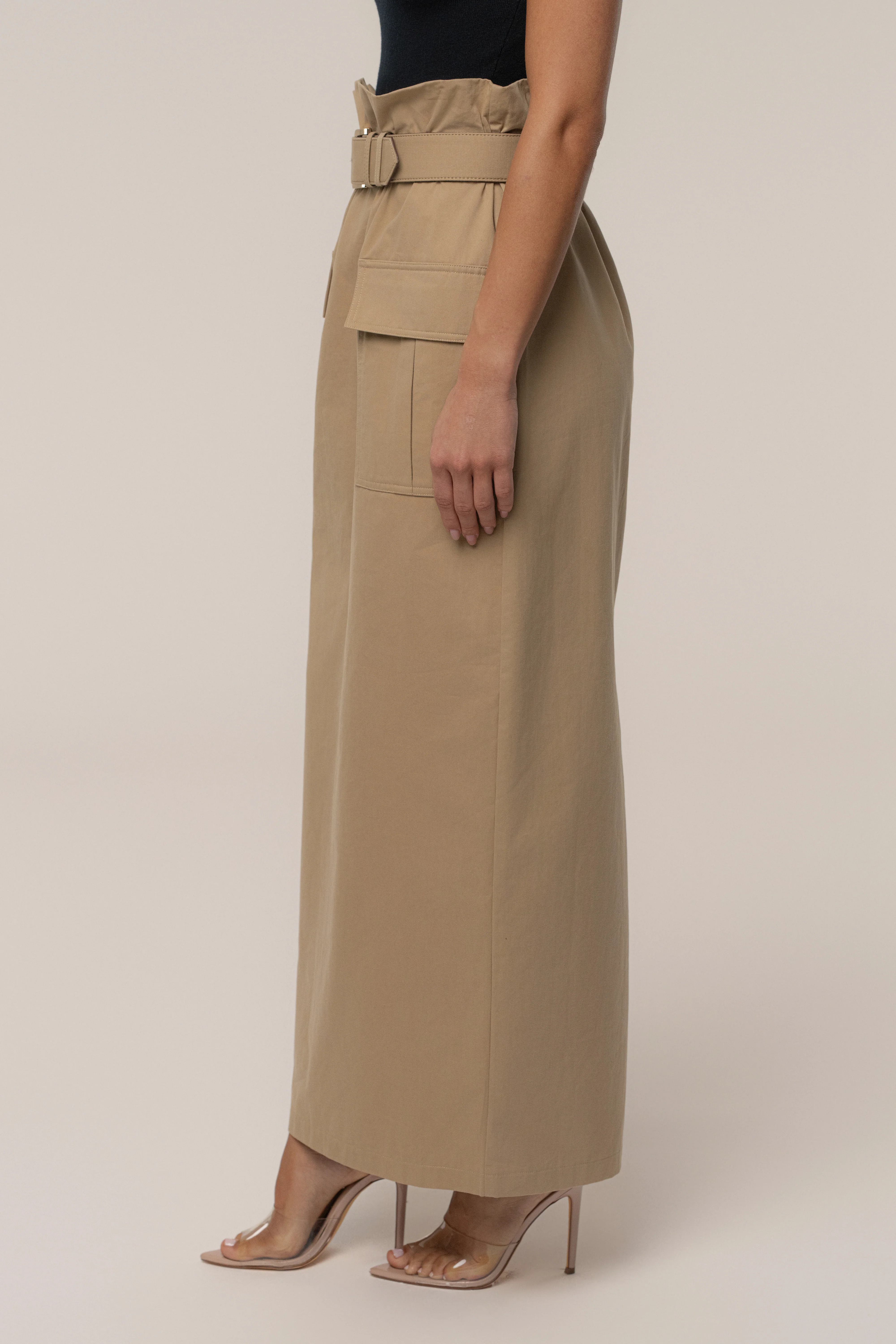 Khaki New Edge Cargo Skirt - Image 7