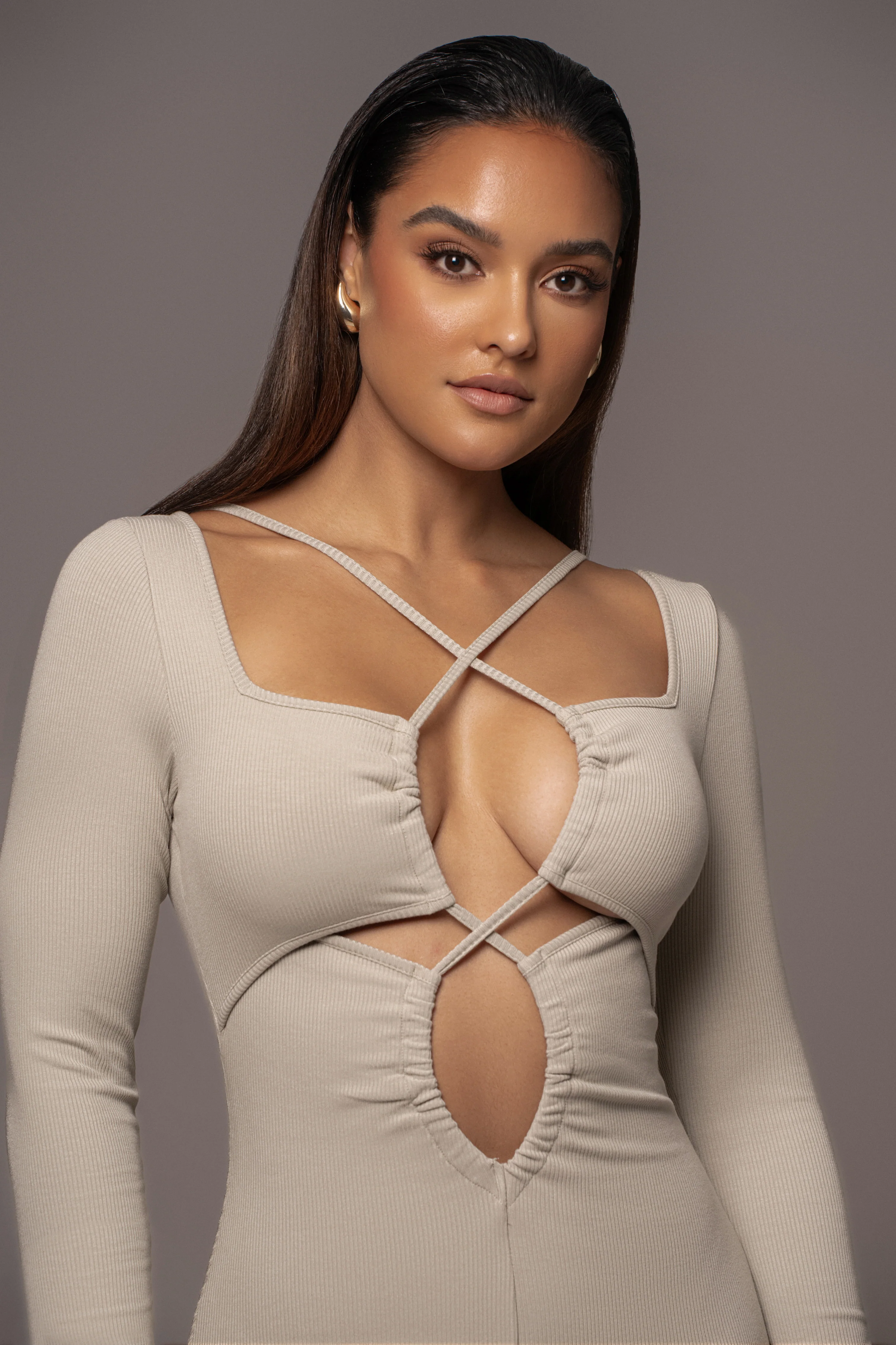 Light Olive Mesmerize Midi Dress - Image 3