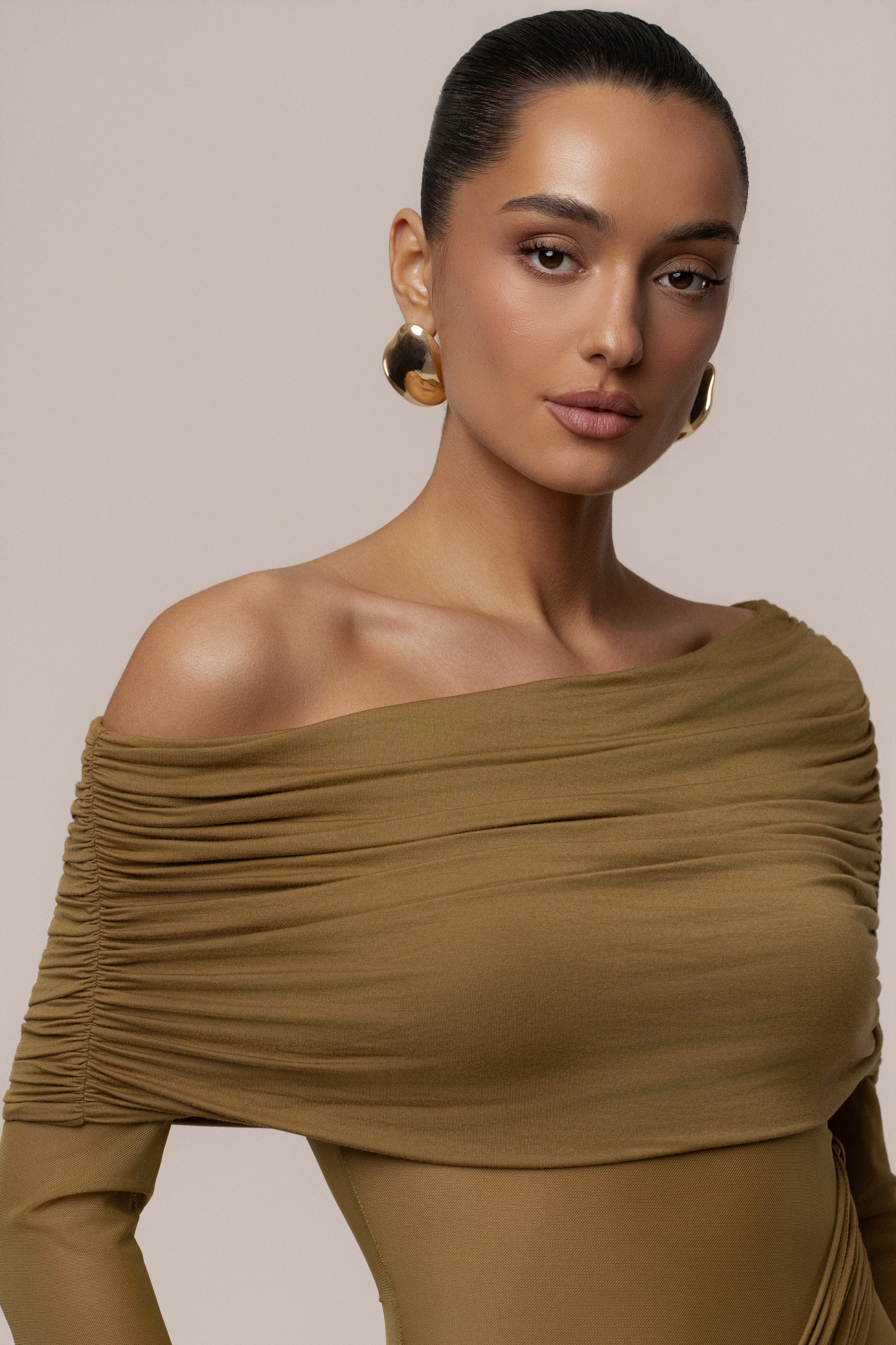 Lime After Hours Drape Dress - Image 5