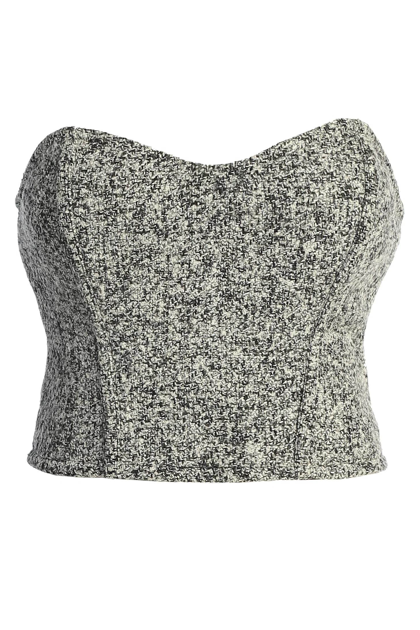 Lt. Grey All You Need Tweed Corset - Image 4
